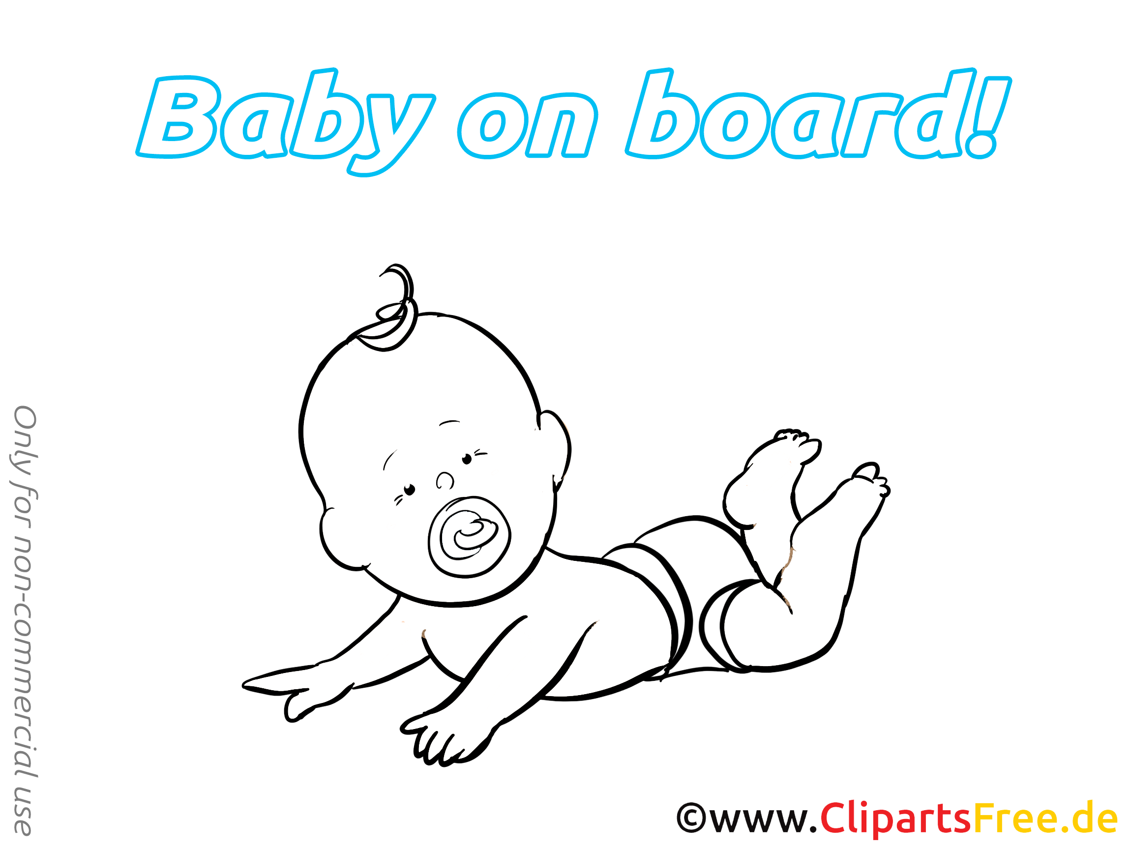 Clipart gratuit bébé à bord images