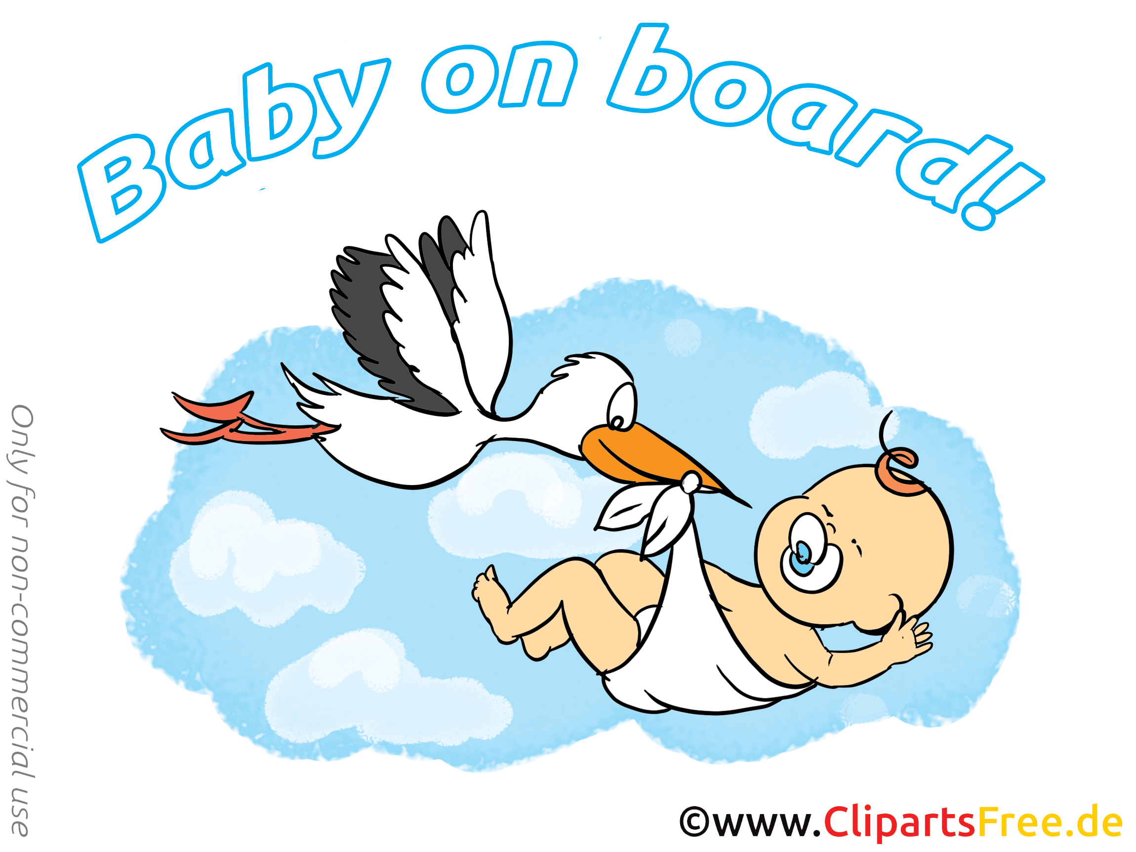 Cygogne dessin à télécharger – Bébé à bord images