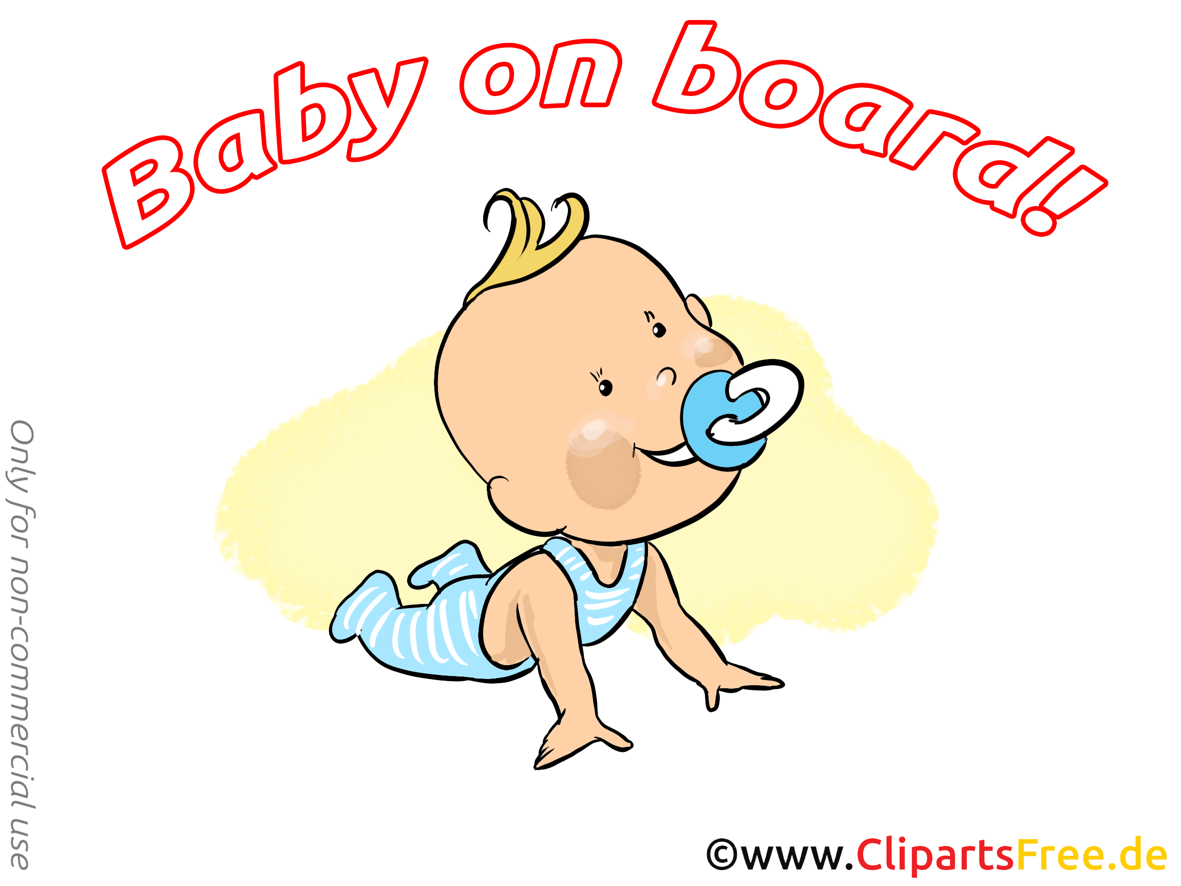 Enfant image gratuite – Bébé à bord clipart