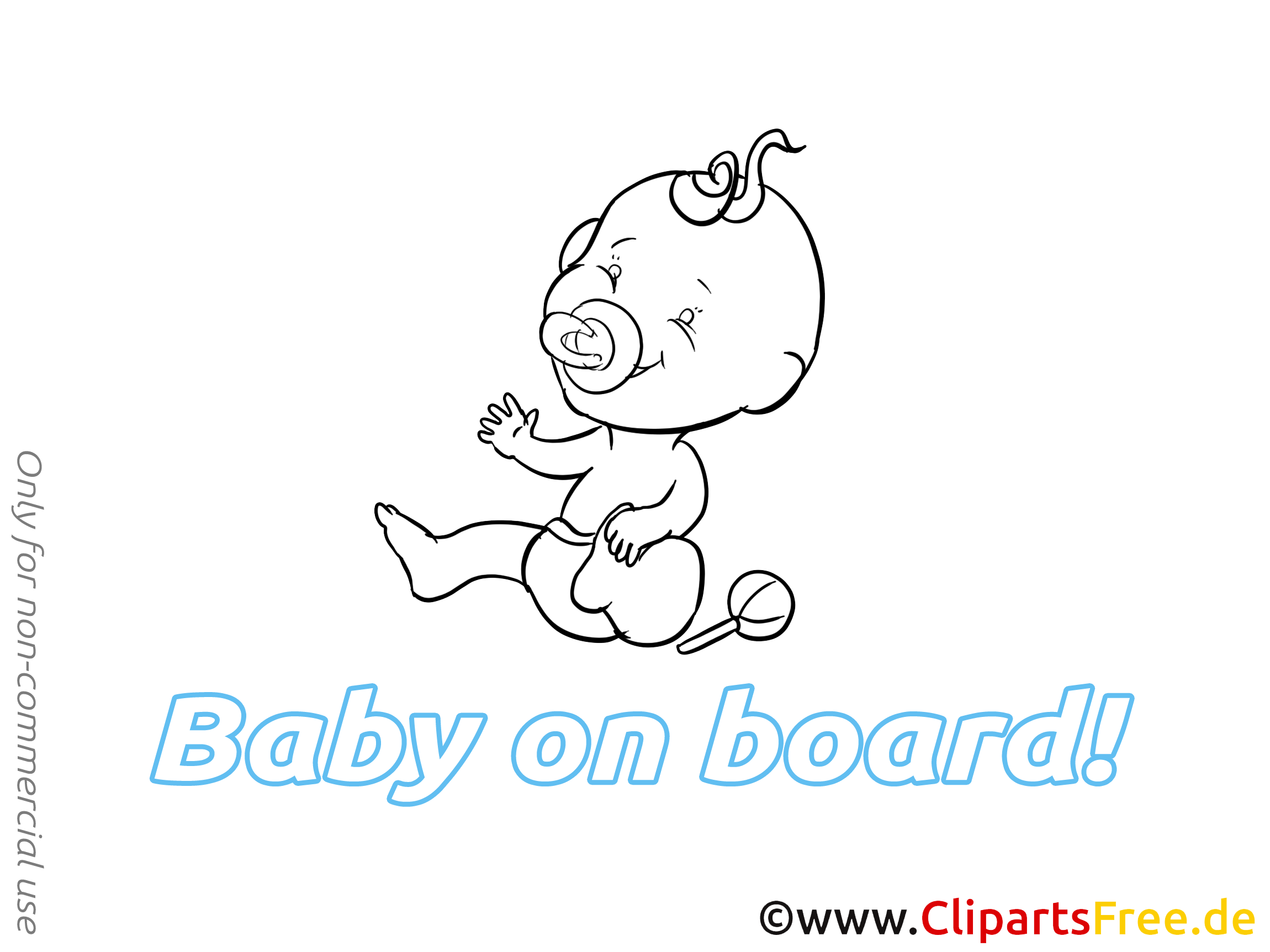 Image gratuite bébé à bord illustration