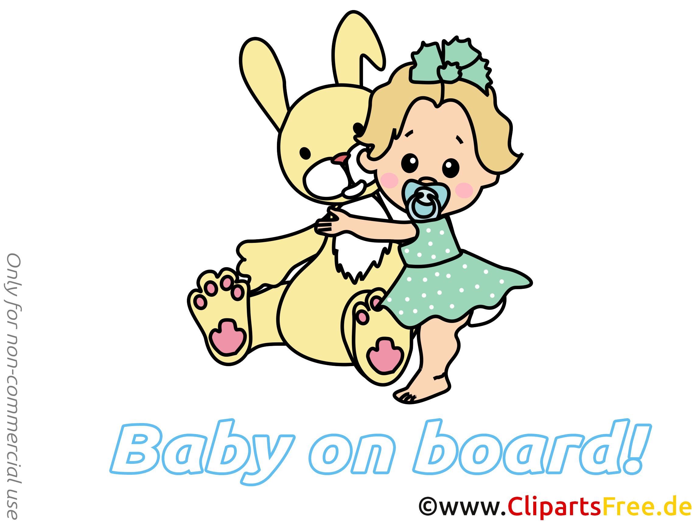 Lapin bébé à bord image à télécharger gratuite