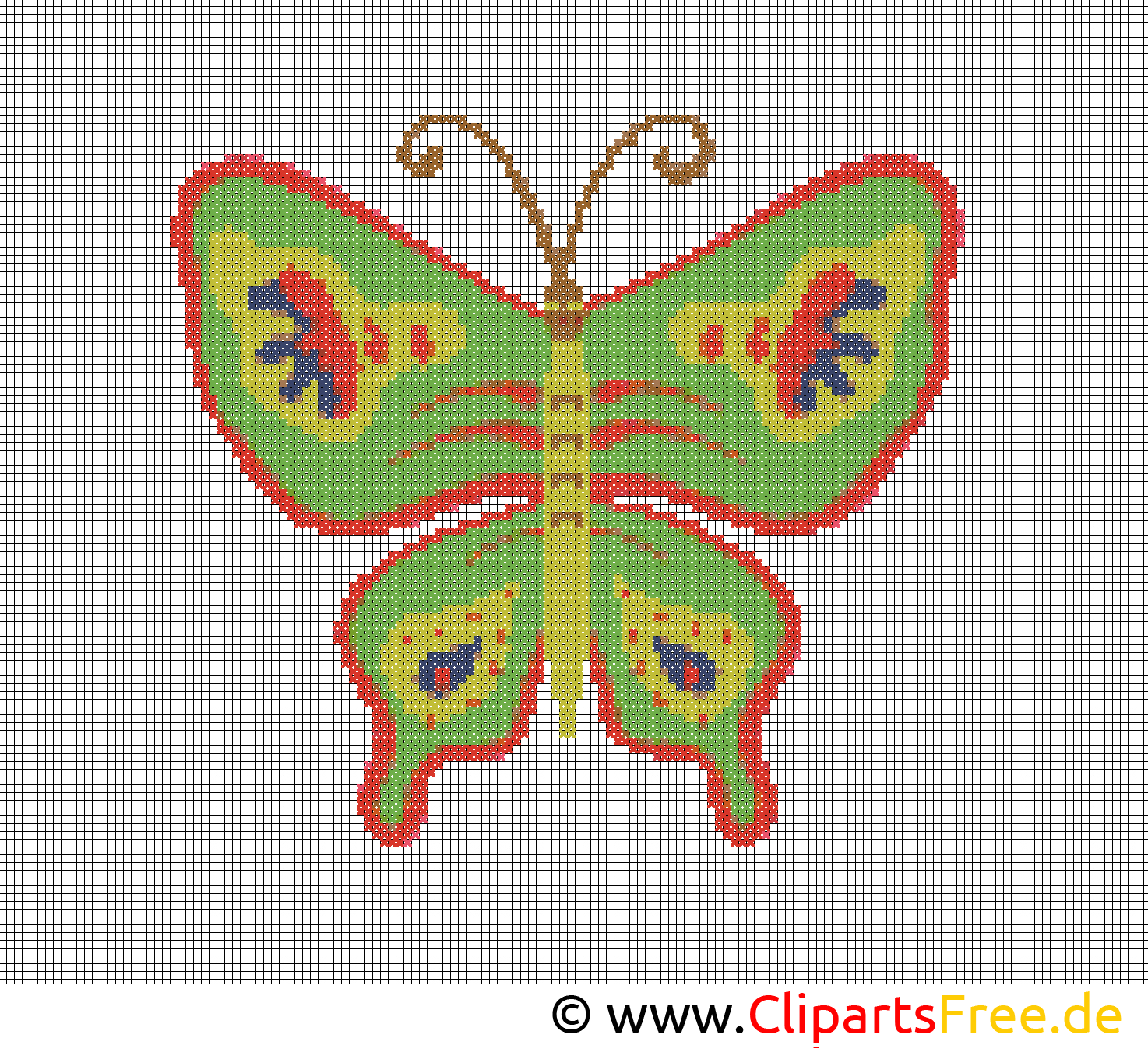 Papillon image – Broderie images cliparts