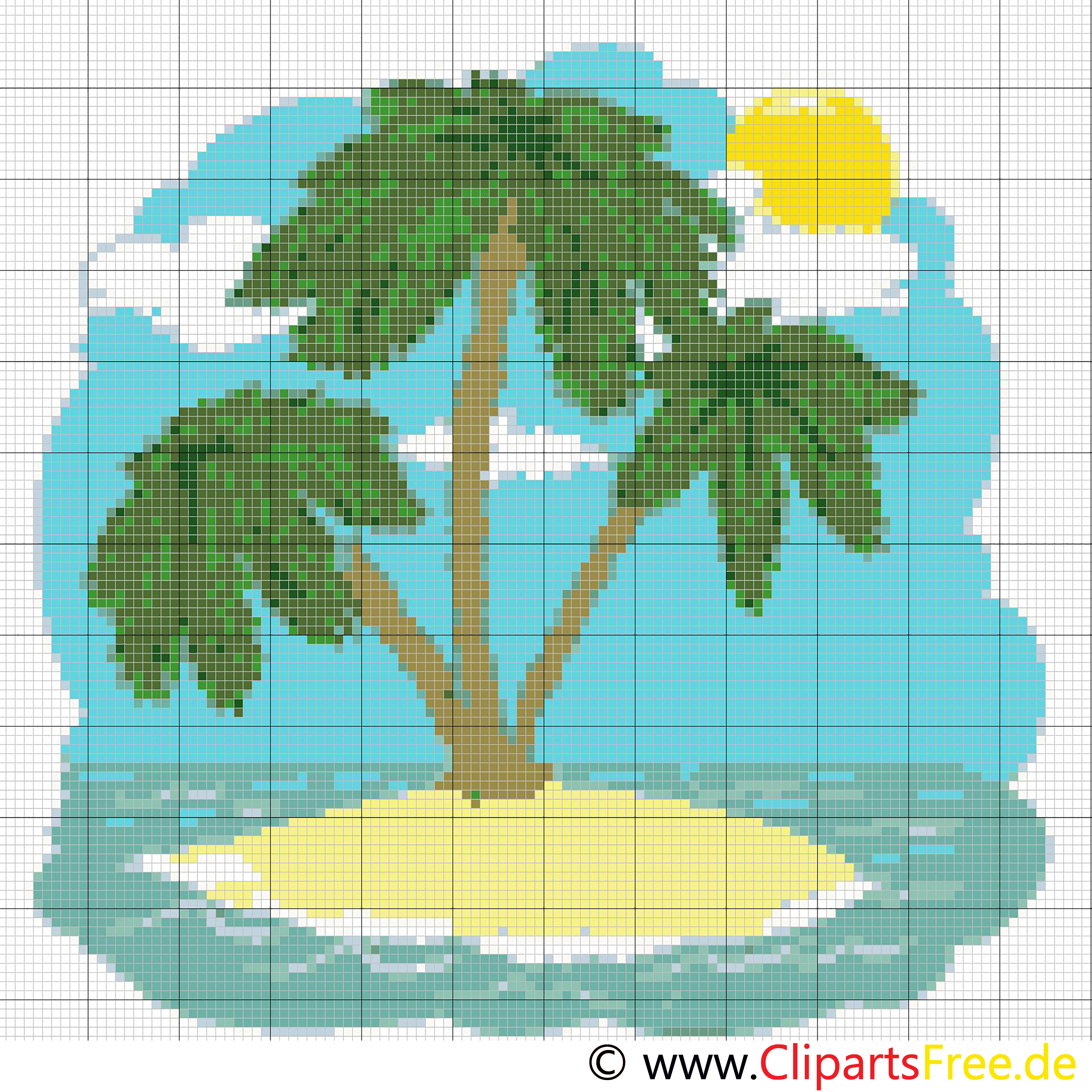 Île image – Broderie images cliparts