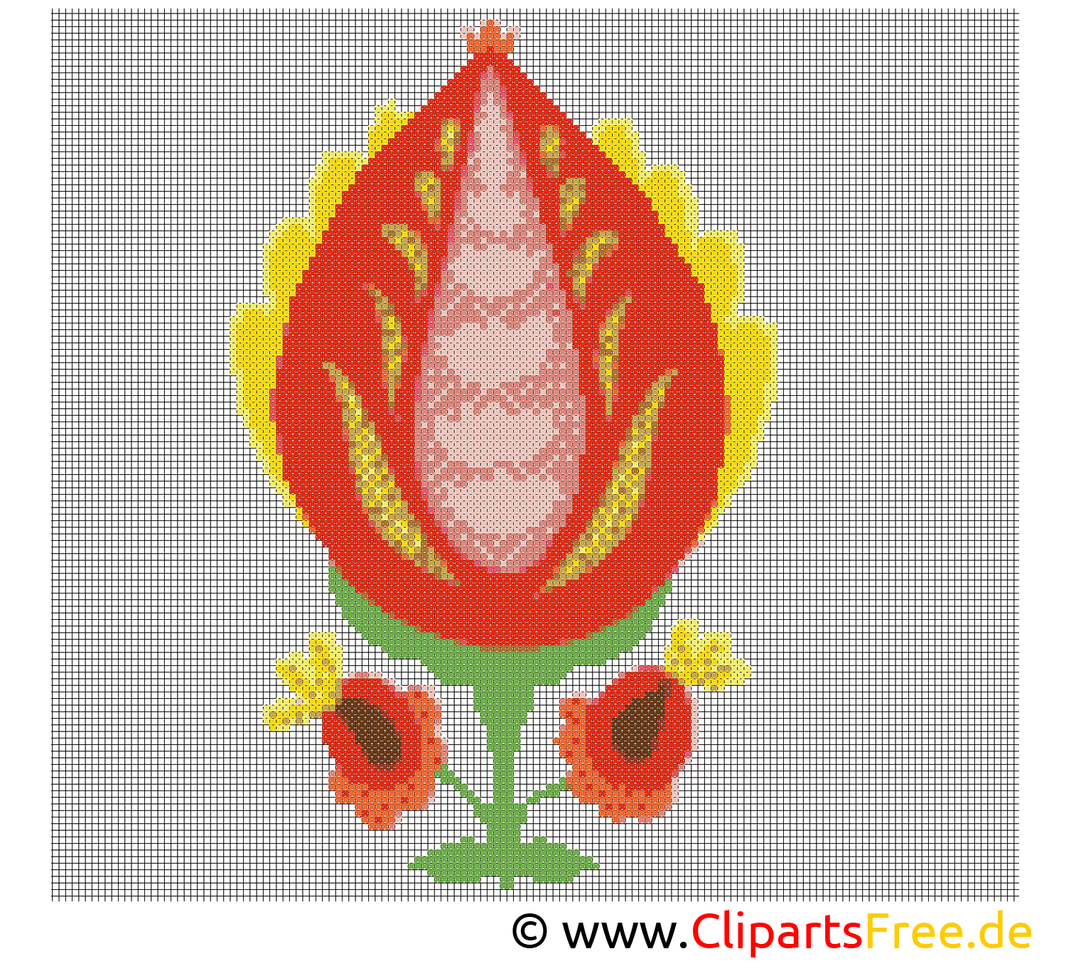 Clipart fleur – Broderie dessins gratuits