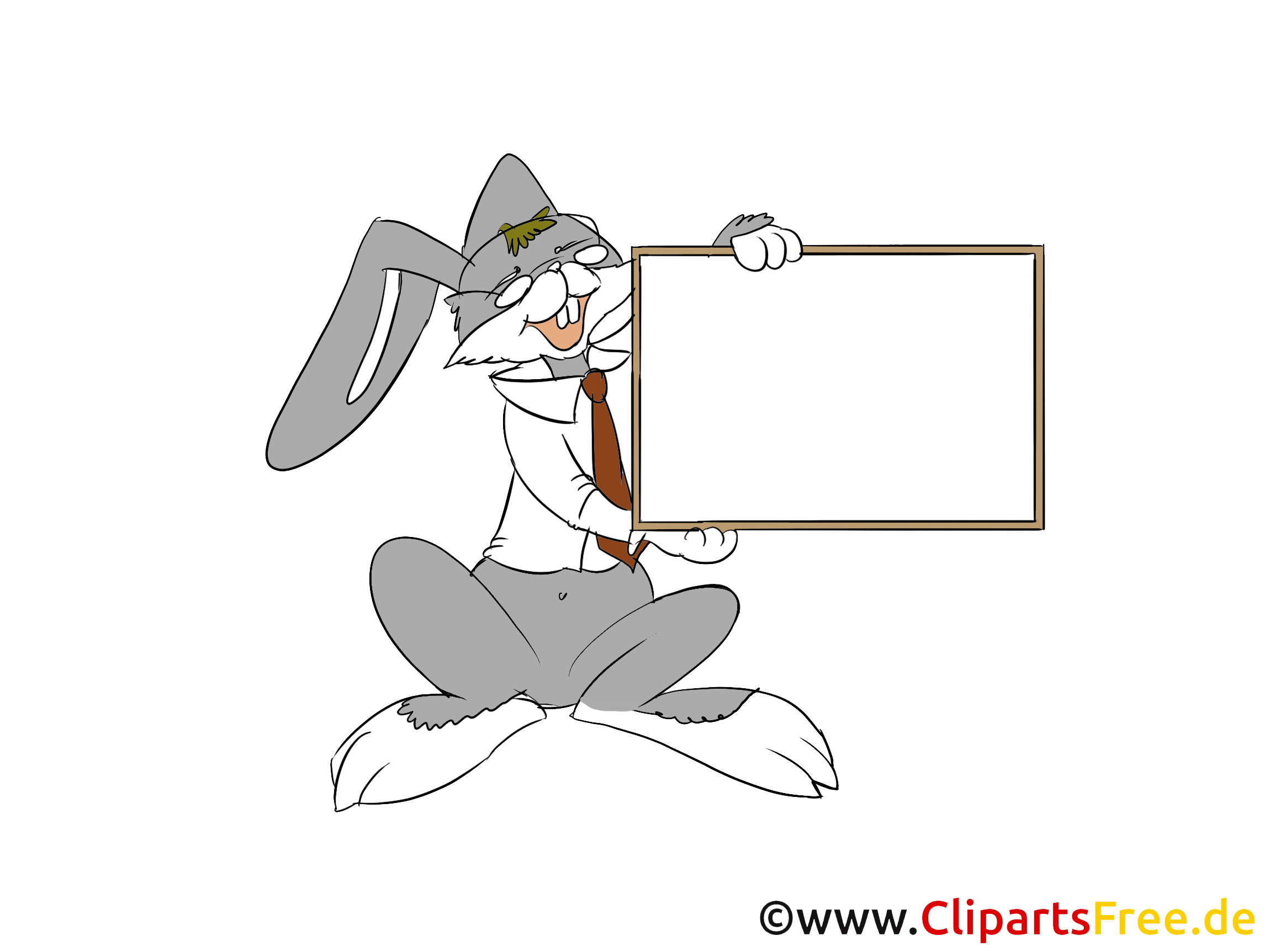 Lapin présentation clip art – Bureau image