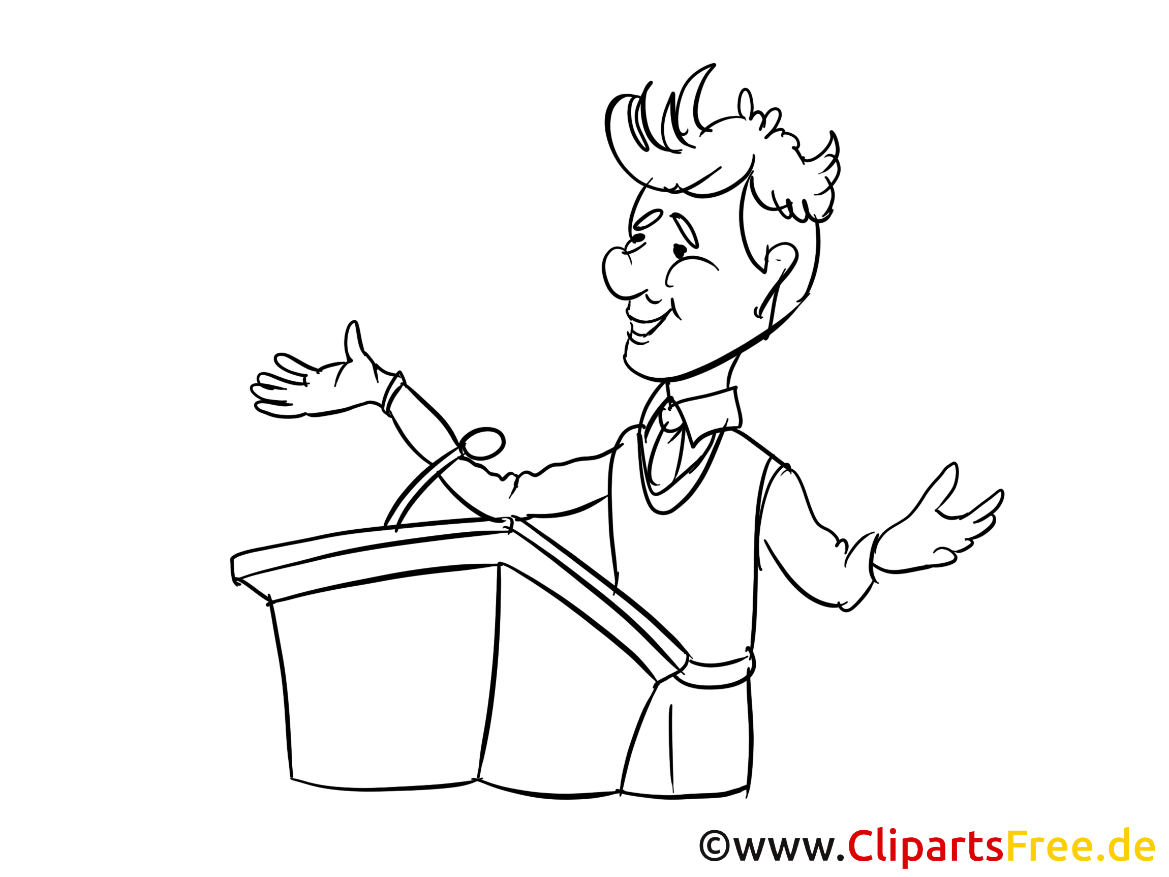 Conférence dessins à imprimer – Entreprise clipart