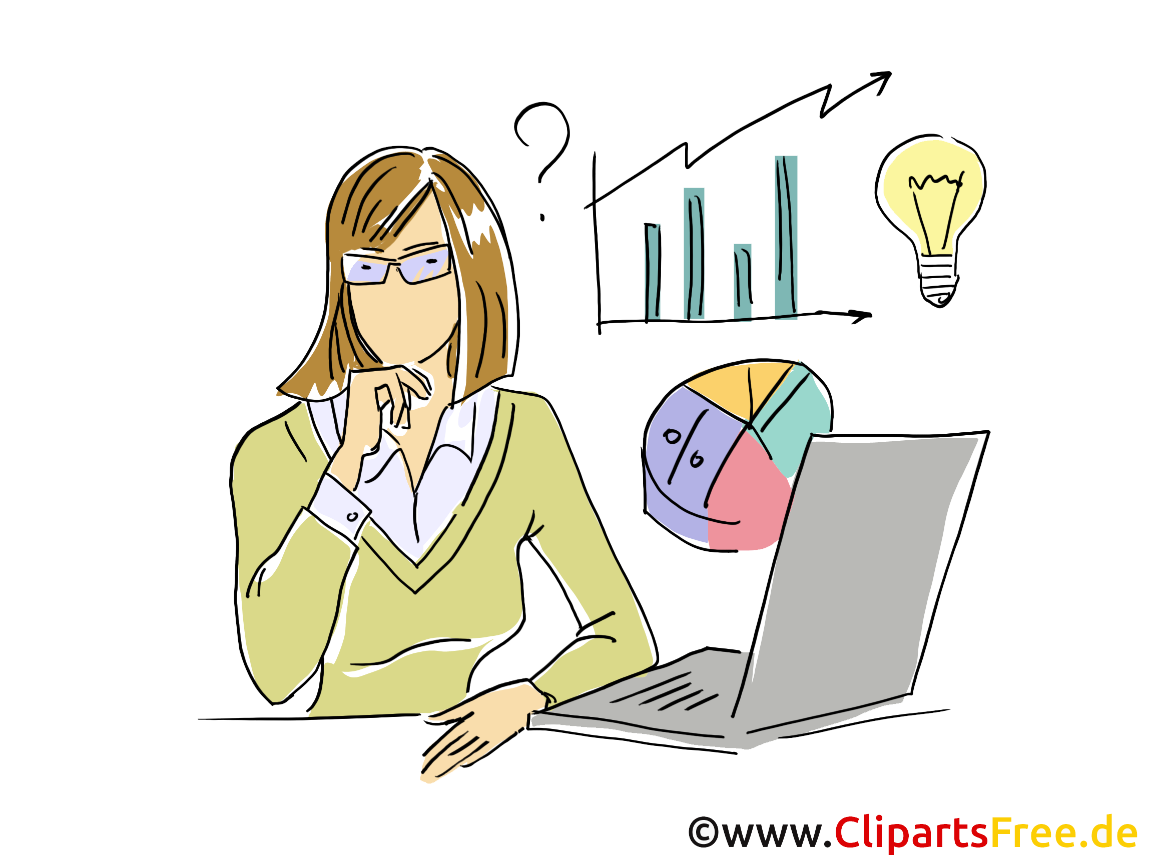 Femme d'affaire clipart – Entreprise dessins gratuits