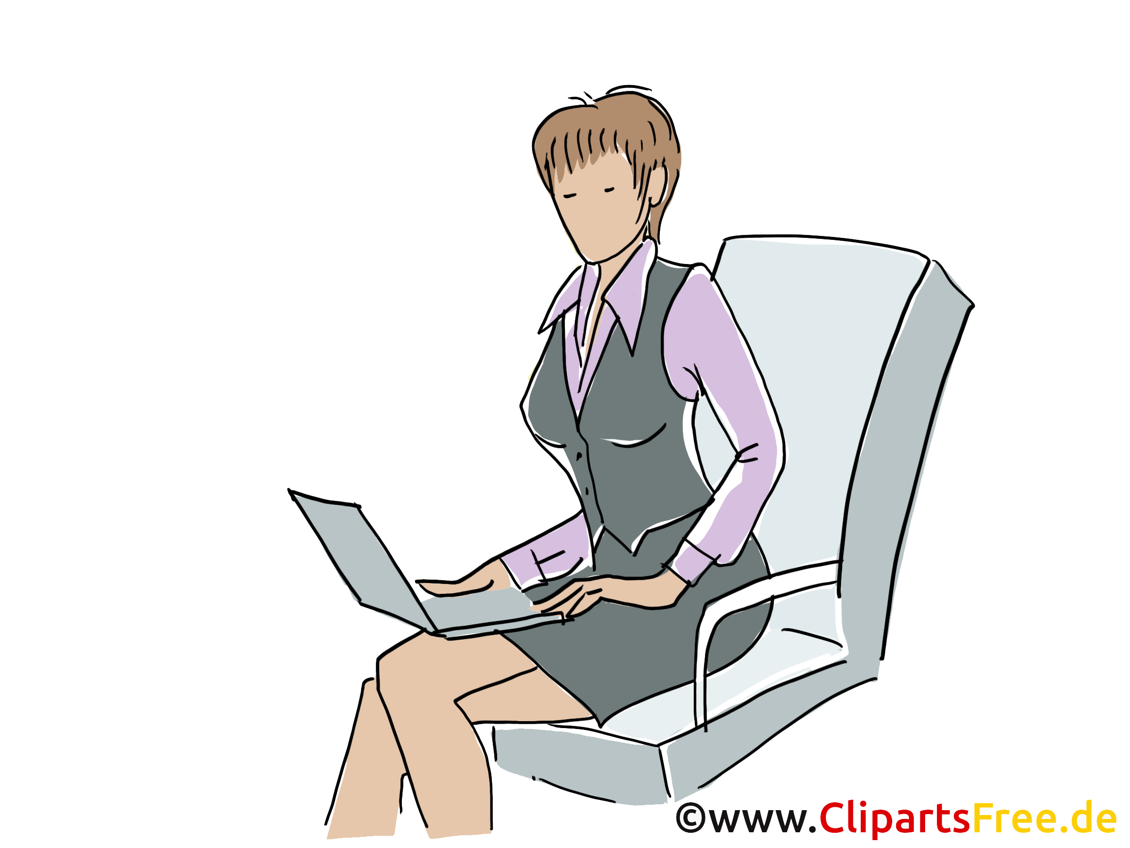 Femme d'affaire illustration gratuite – Entreprise clipart