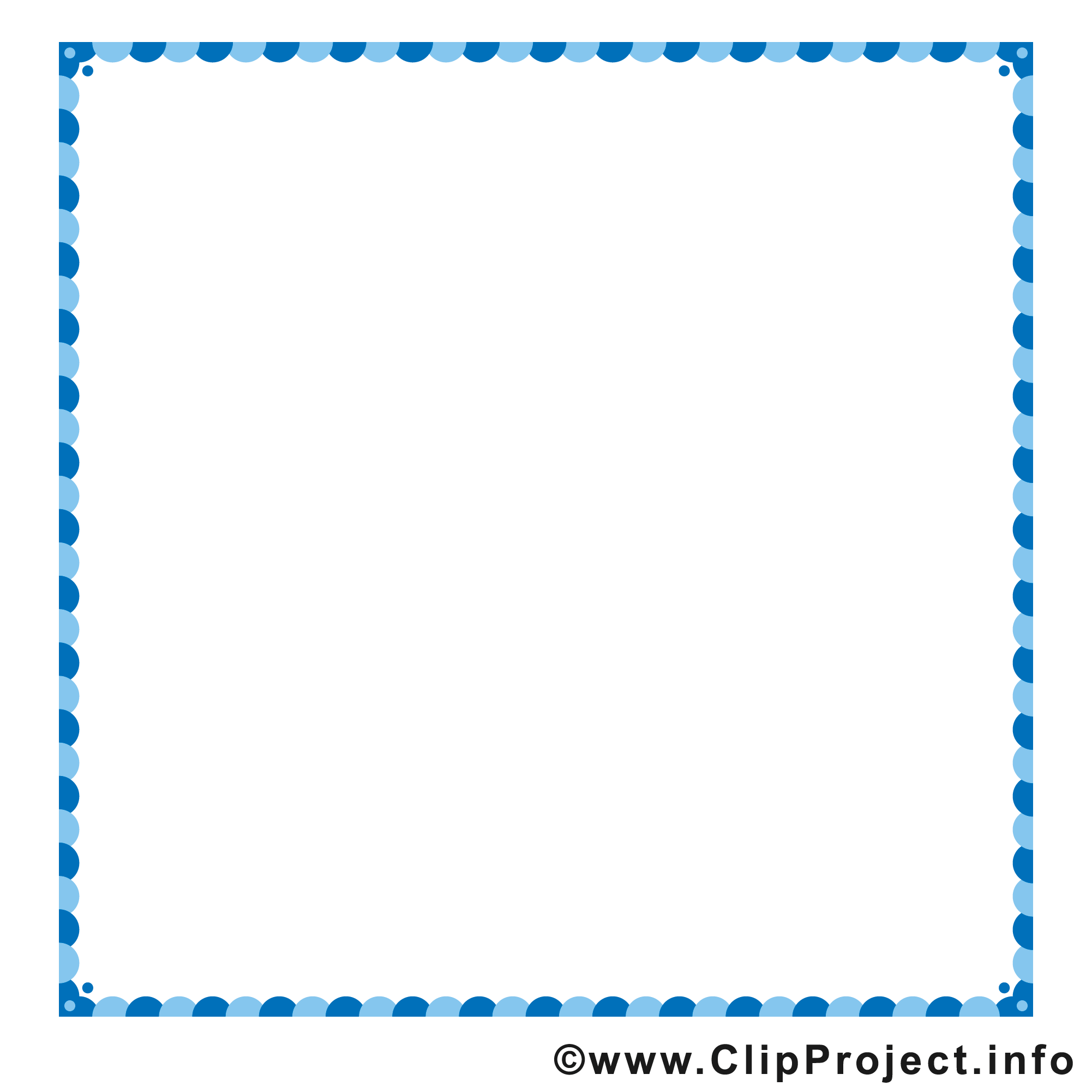 Bleu carré clipart gratuit – Cadre images