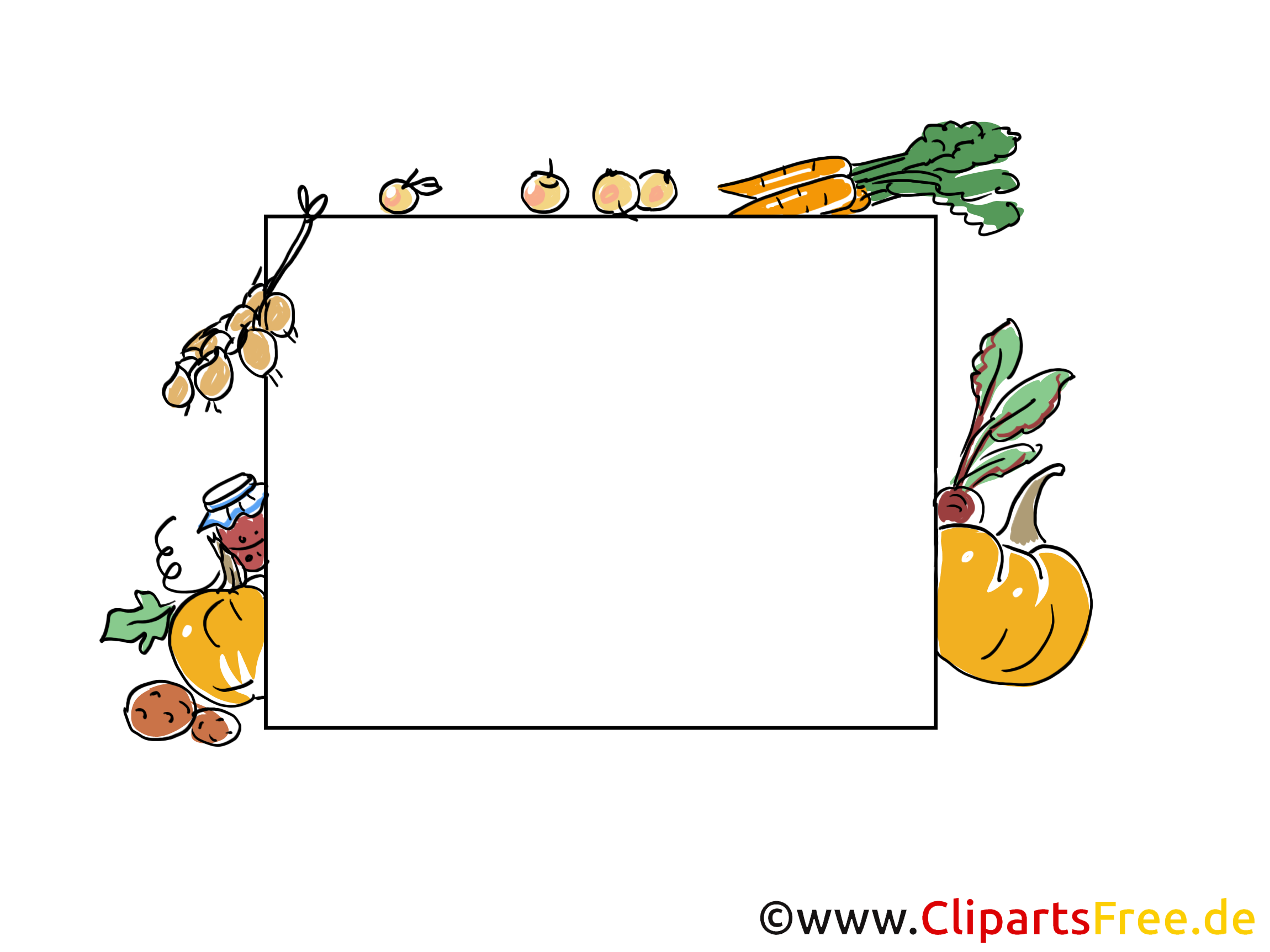 Legumes image gratuite – Cadre clipart