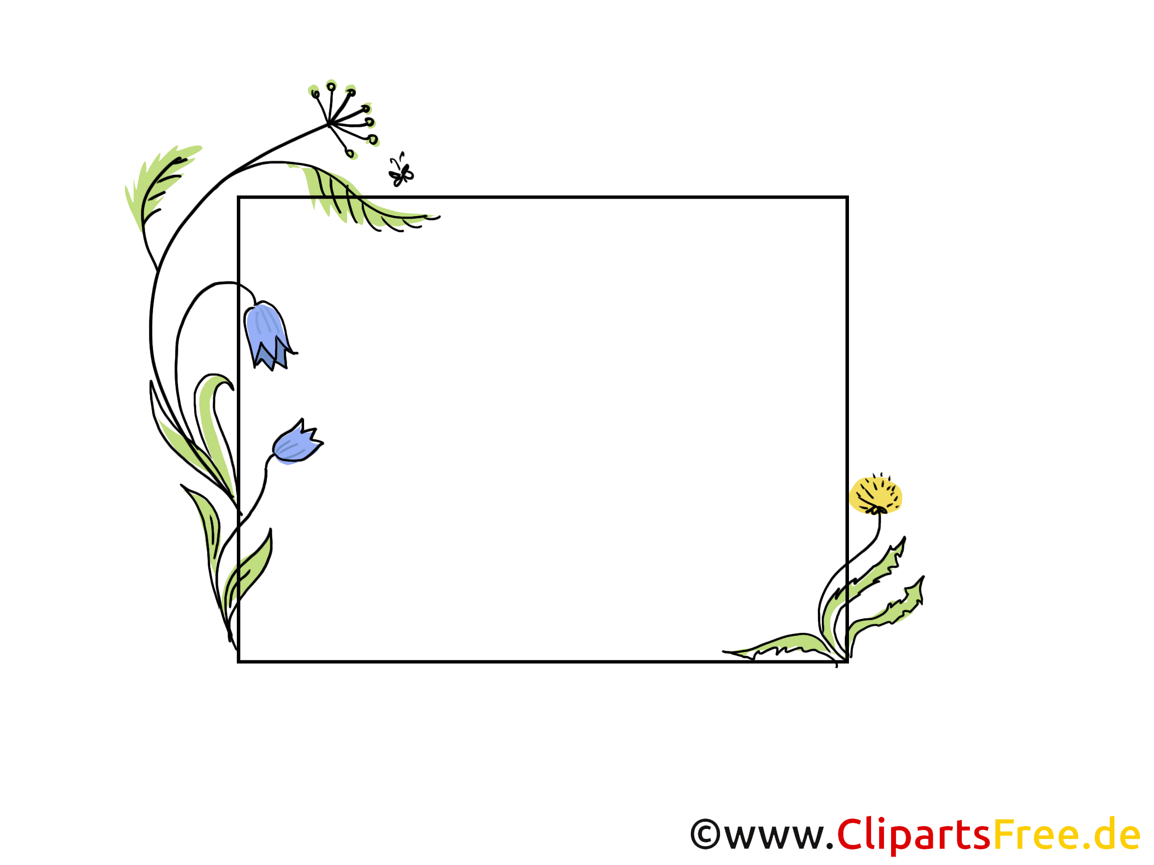 Plantes clipart gratuit – Cadre images