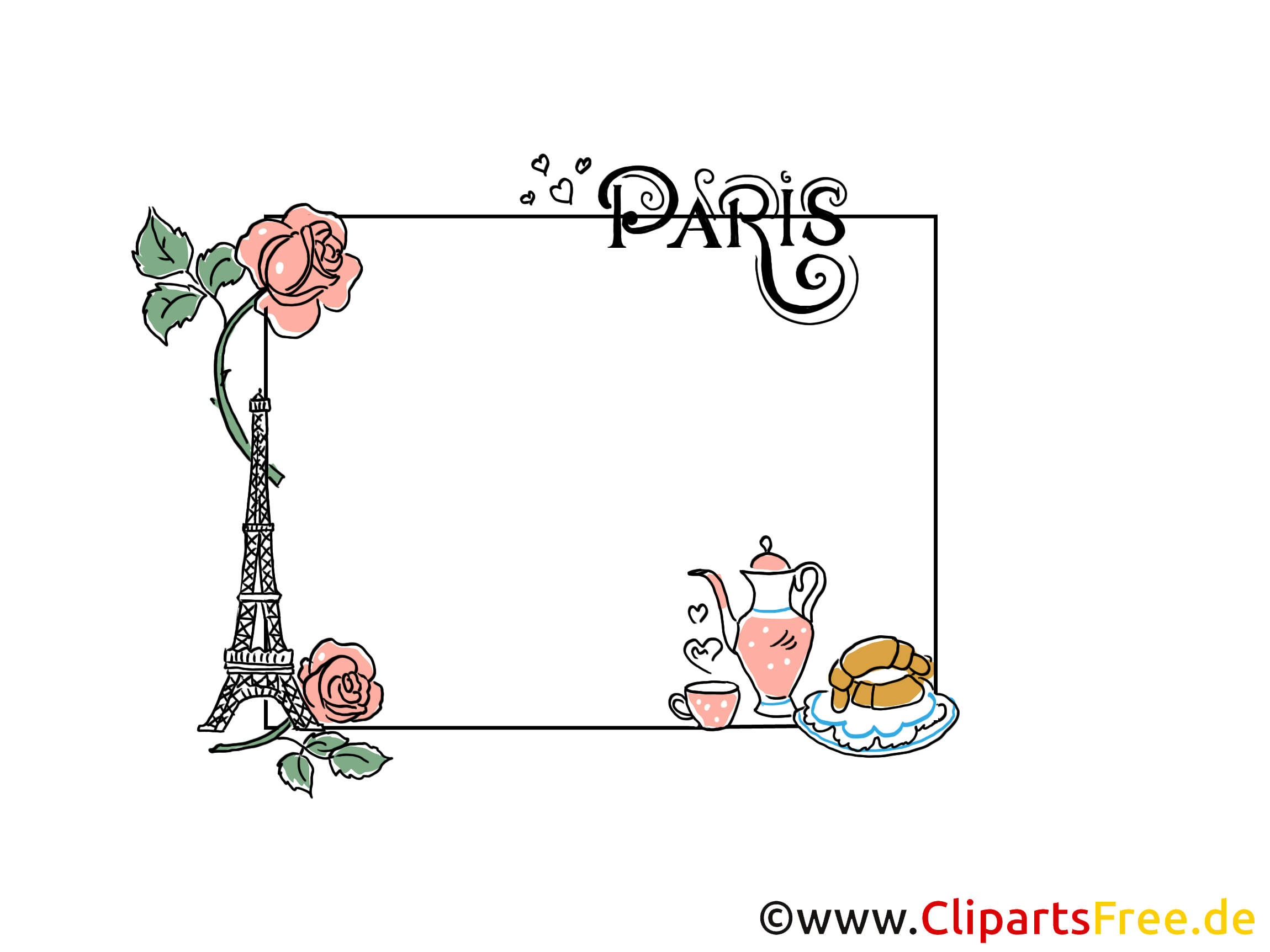 Roses paris image gratuite – Cadre illustration