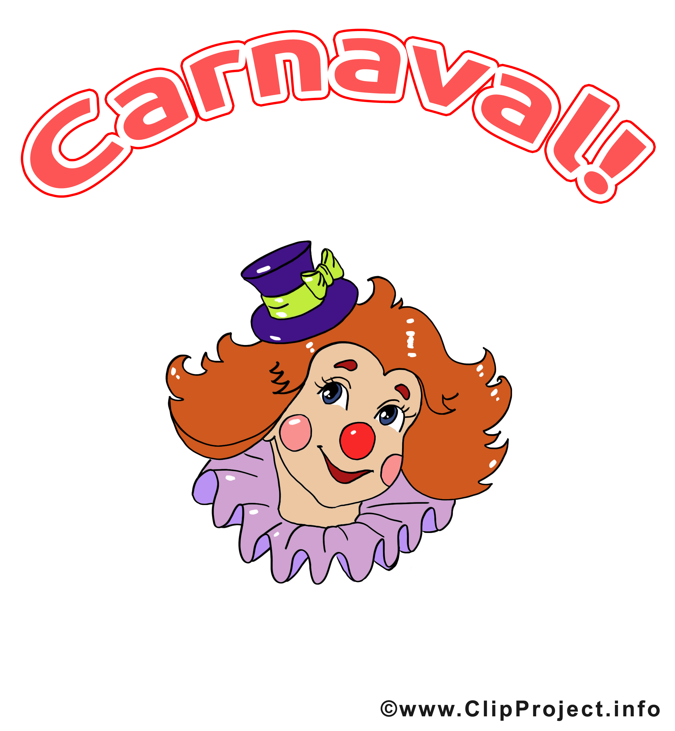 Carnaval clown illustration à télécharger gratuite