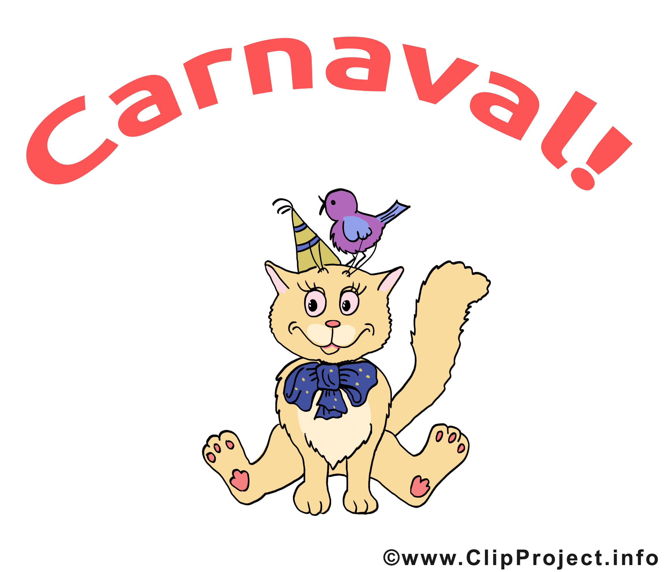 Chat image gratuite – Carnaval cliparts