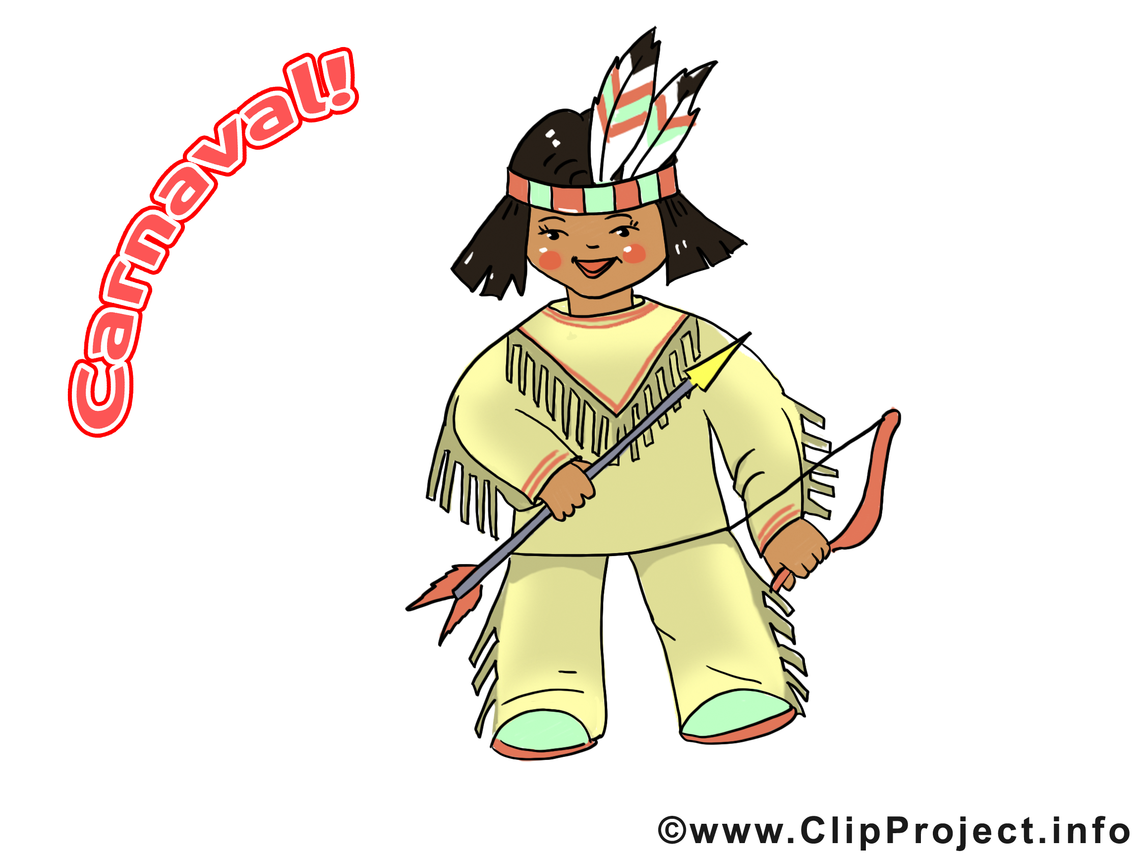 Indien dessin – Carnaval clip arts gratuits