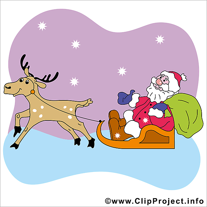 Clipart gratuit Père Noël