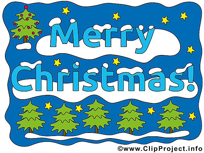 Merry Christmas clipart, images gratuite