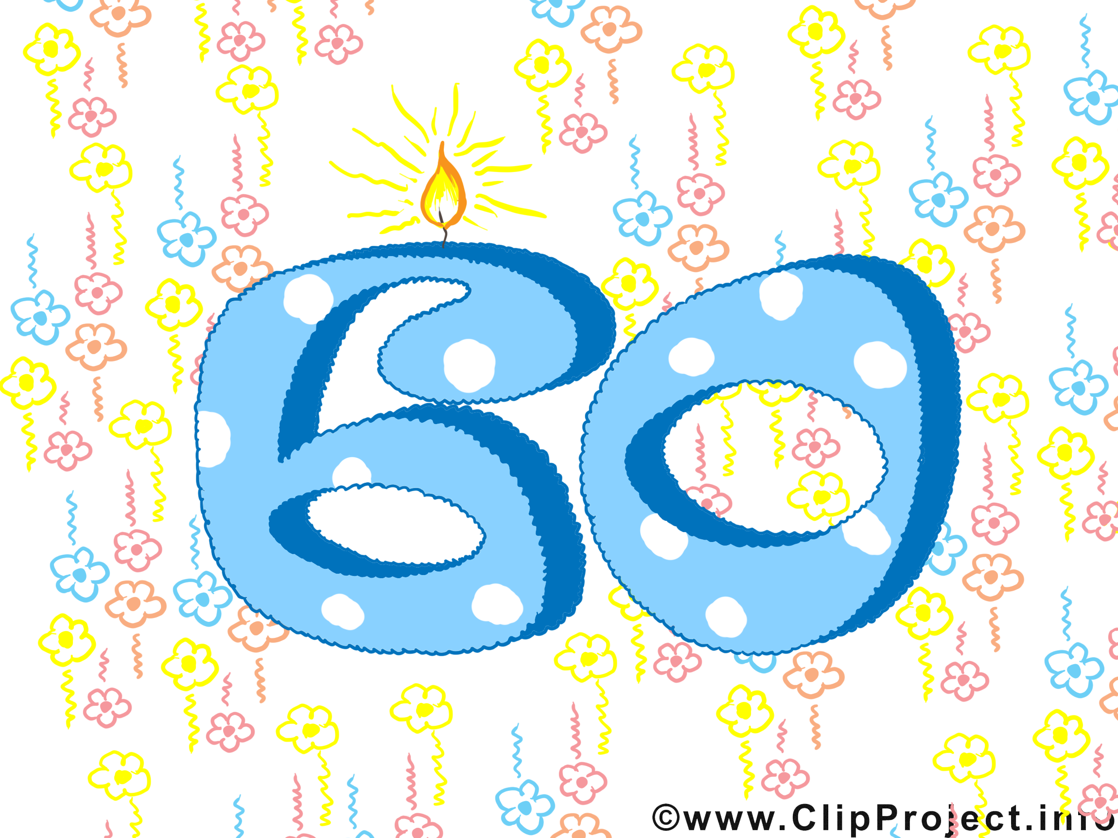 60 ans illustration – Anniversaire images