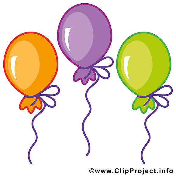 Ballons dessins gratuits – Anniversaire clipart