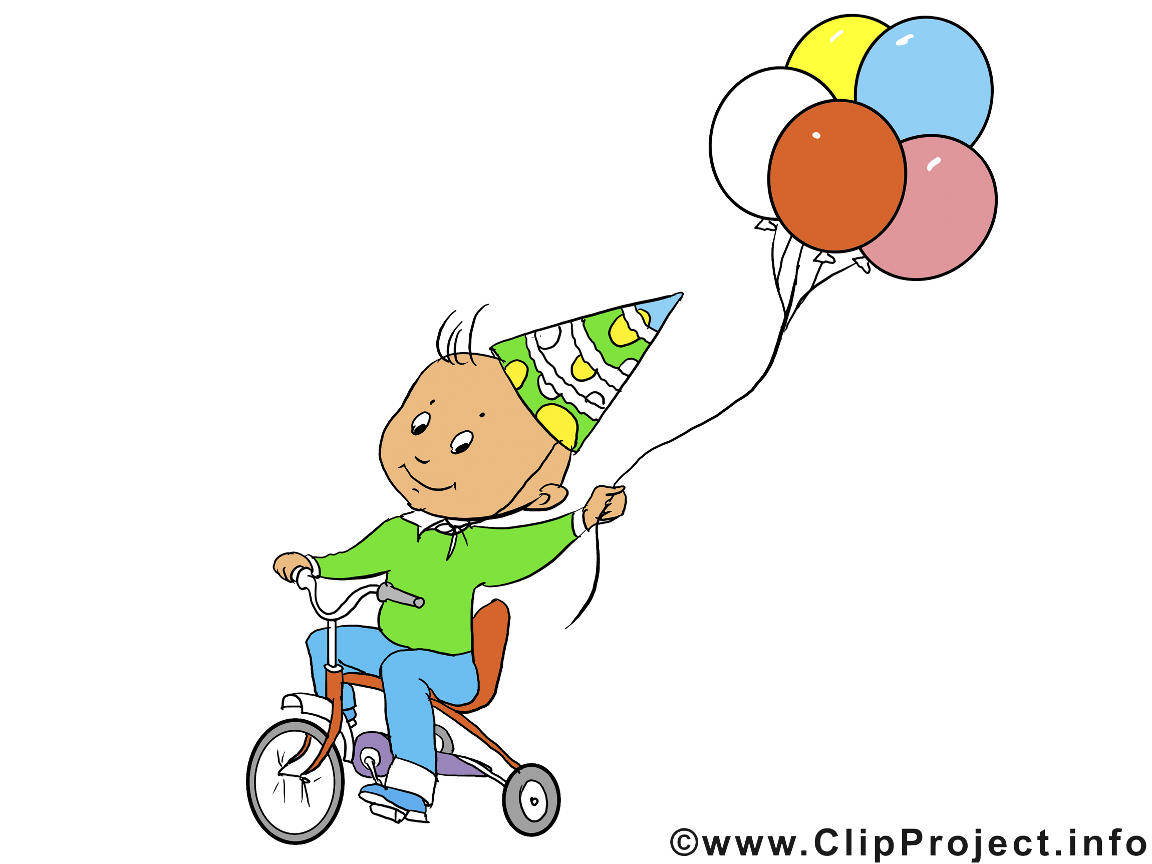 Bicyclette illustration – Anniversaire clipart