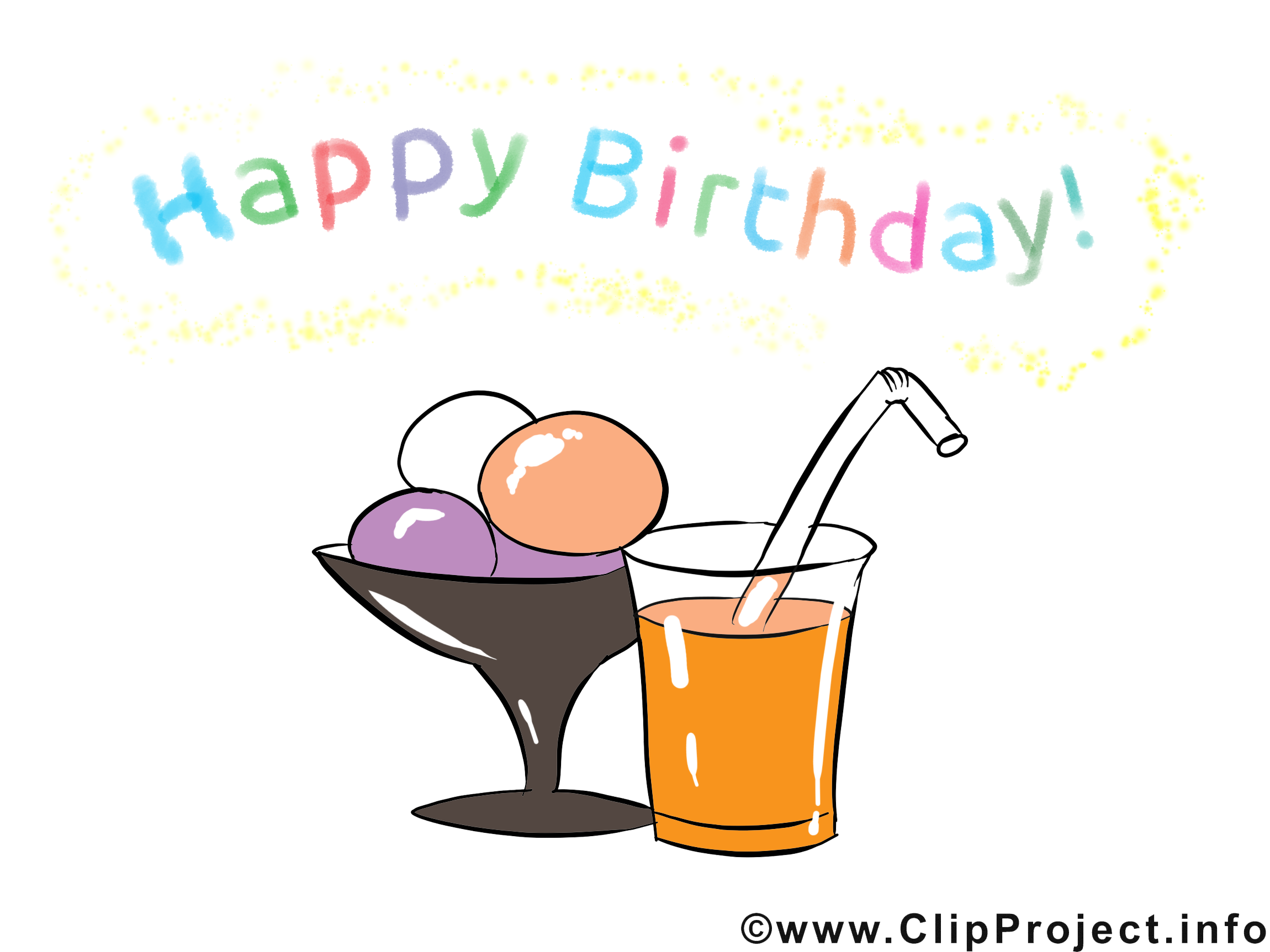 Coctail clipart gratuit – Anniversaire images