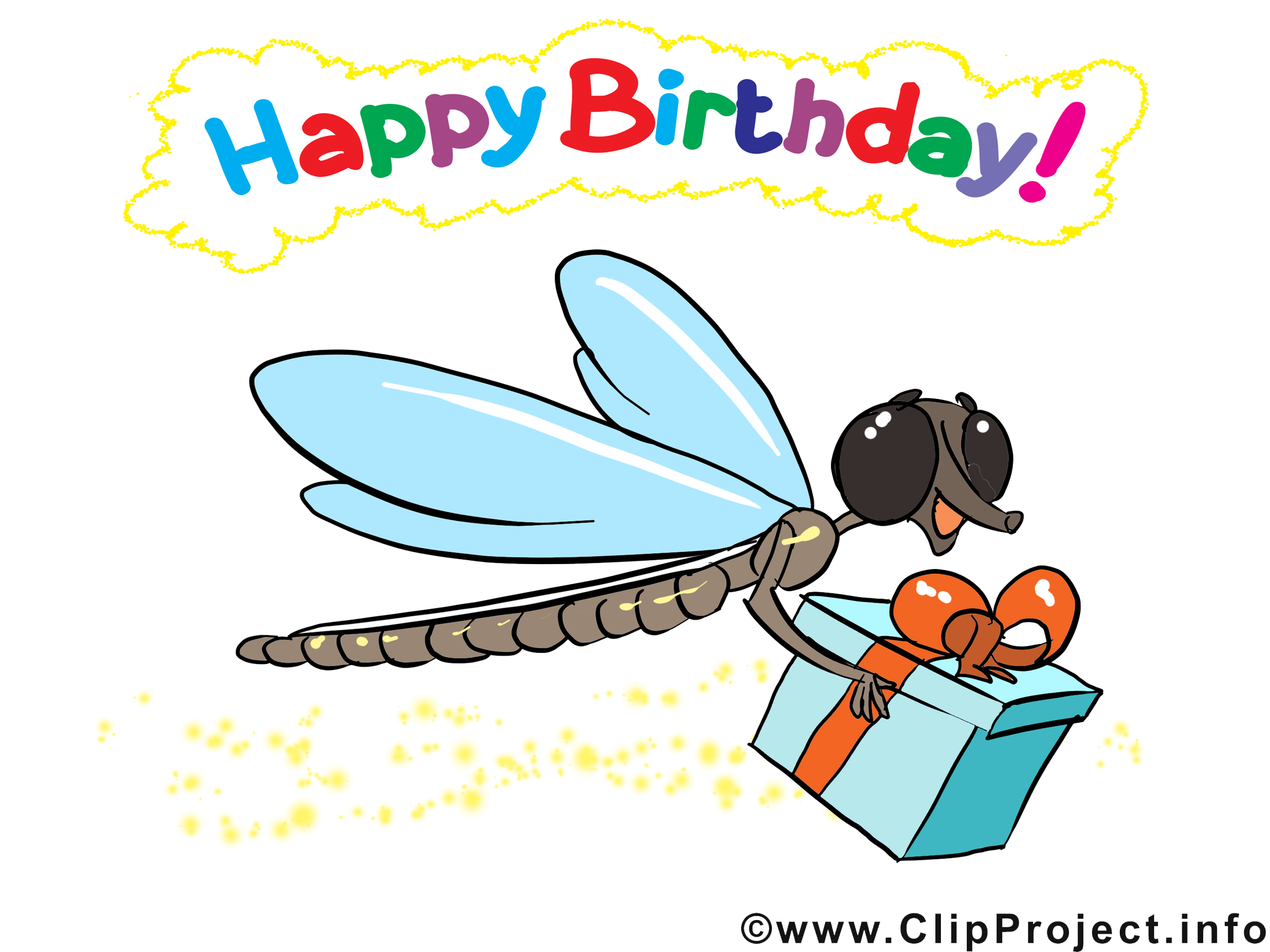 Libellule illustration – Anniversaire images