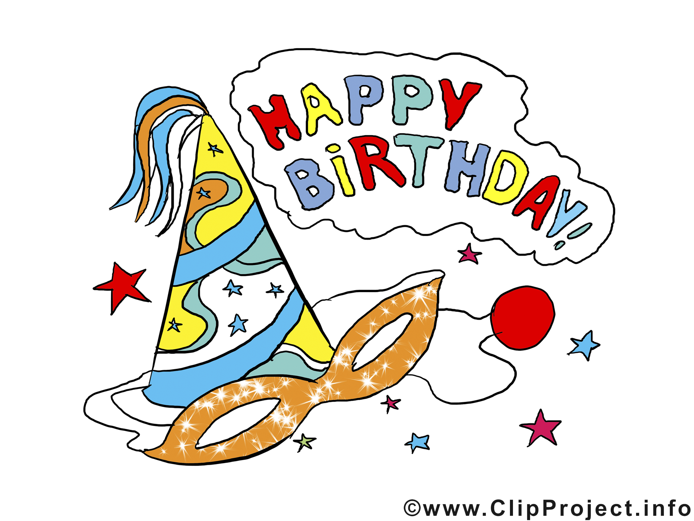 Masque clipart gratuit – Anniversaire images