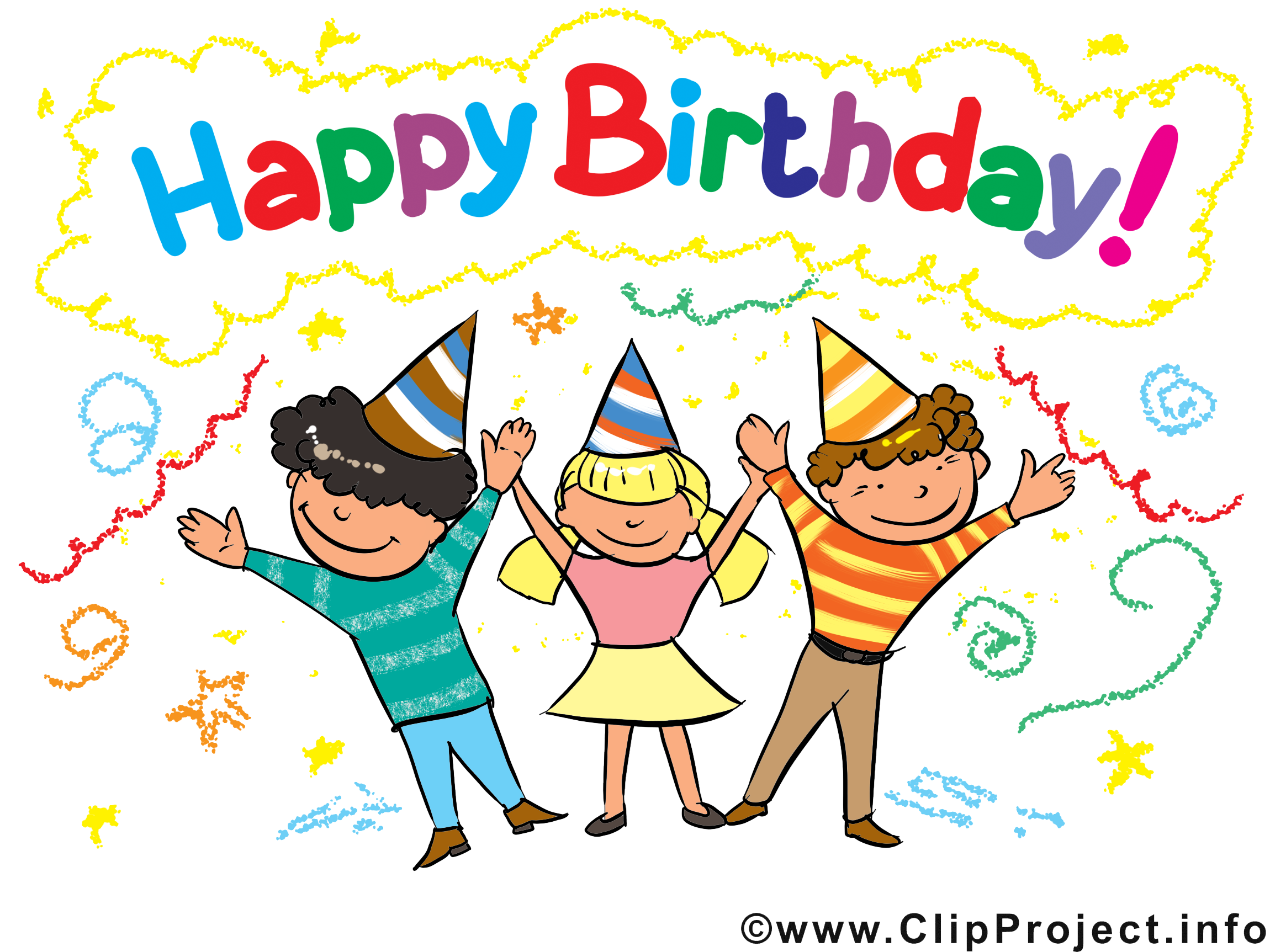 Soirée dessins gratuits – Anniversaire clipart