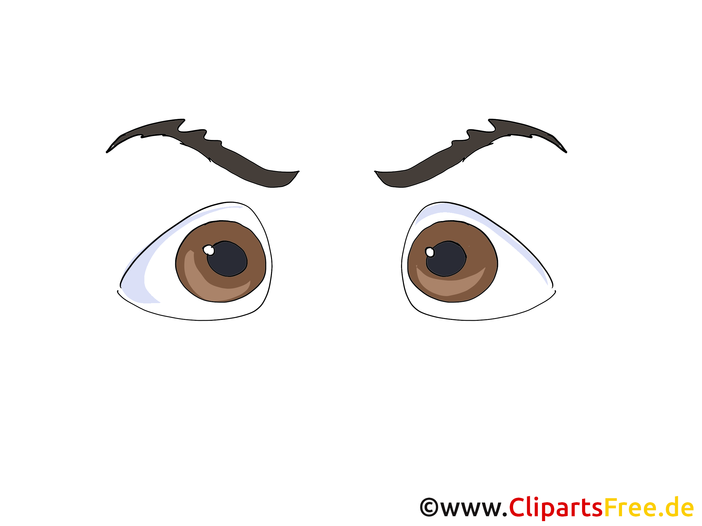 Brunes yeux image – Dessin images cliparts