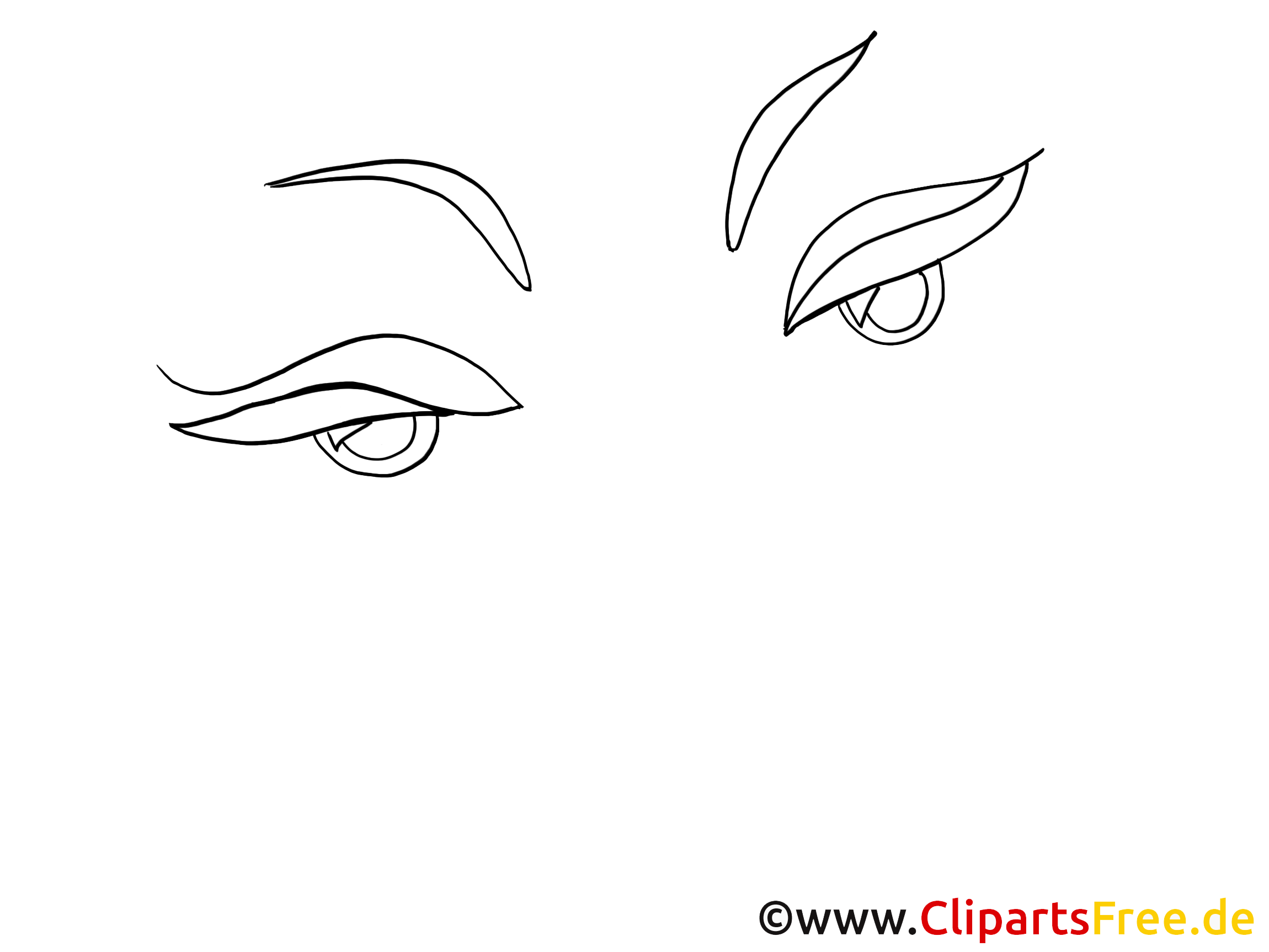 Femme yeux dessins – Dessin images