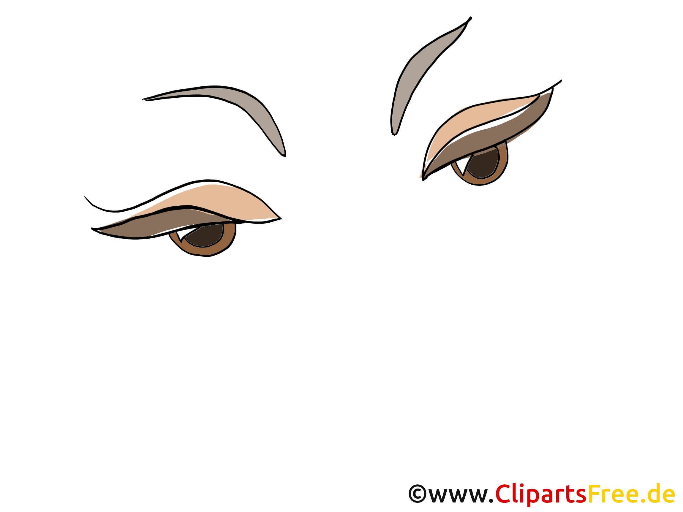 Femme yeux image à télécharger – Dessin clipart