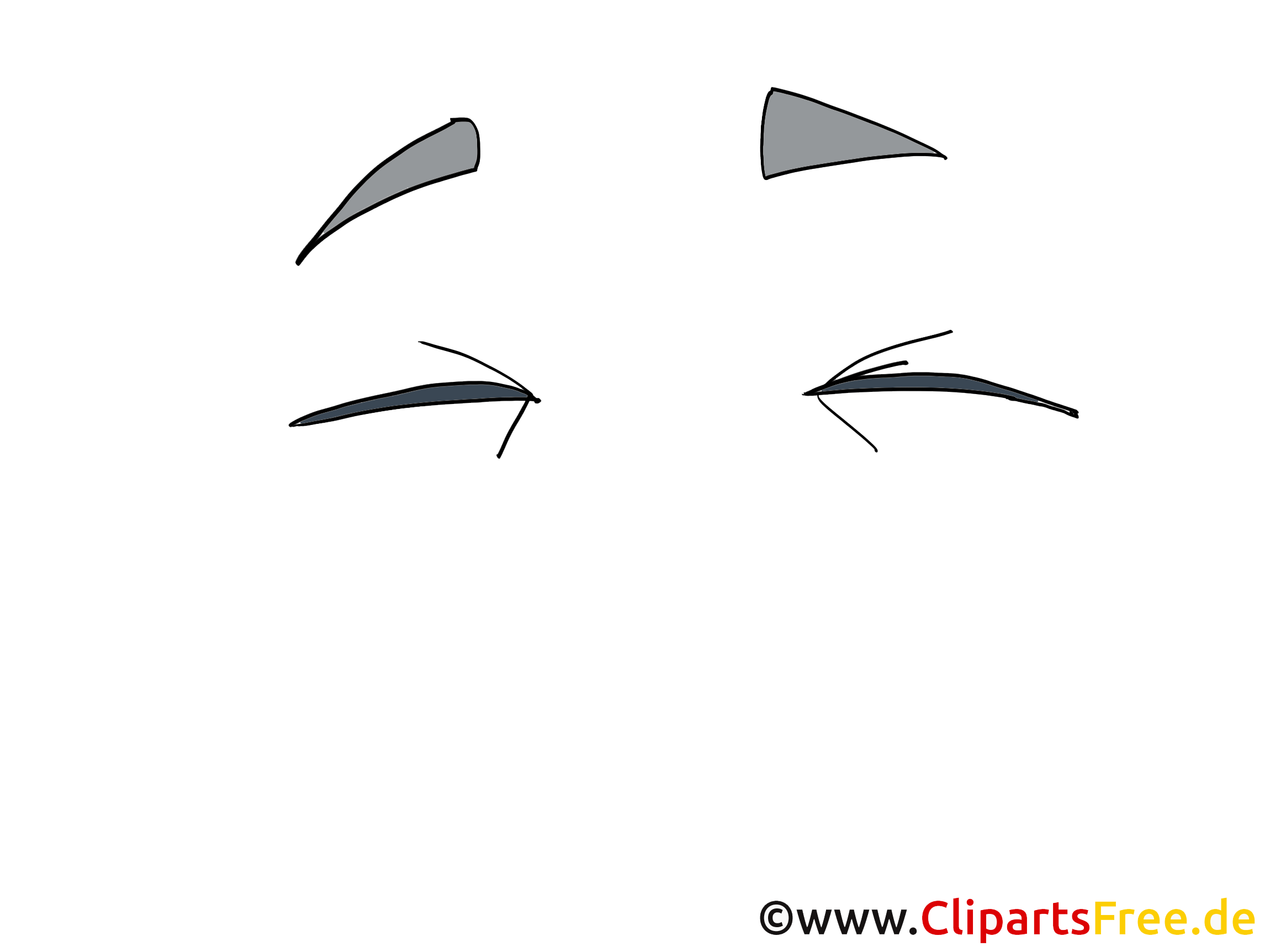 Fermés yeux clipart gratuit – Dessin images