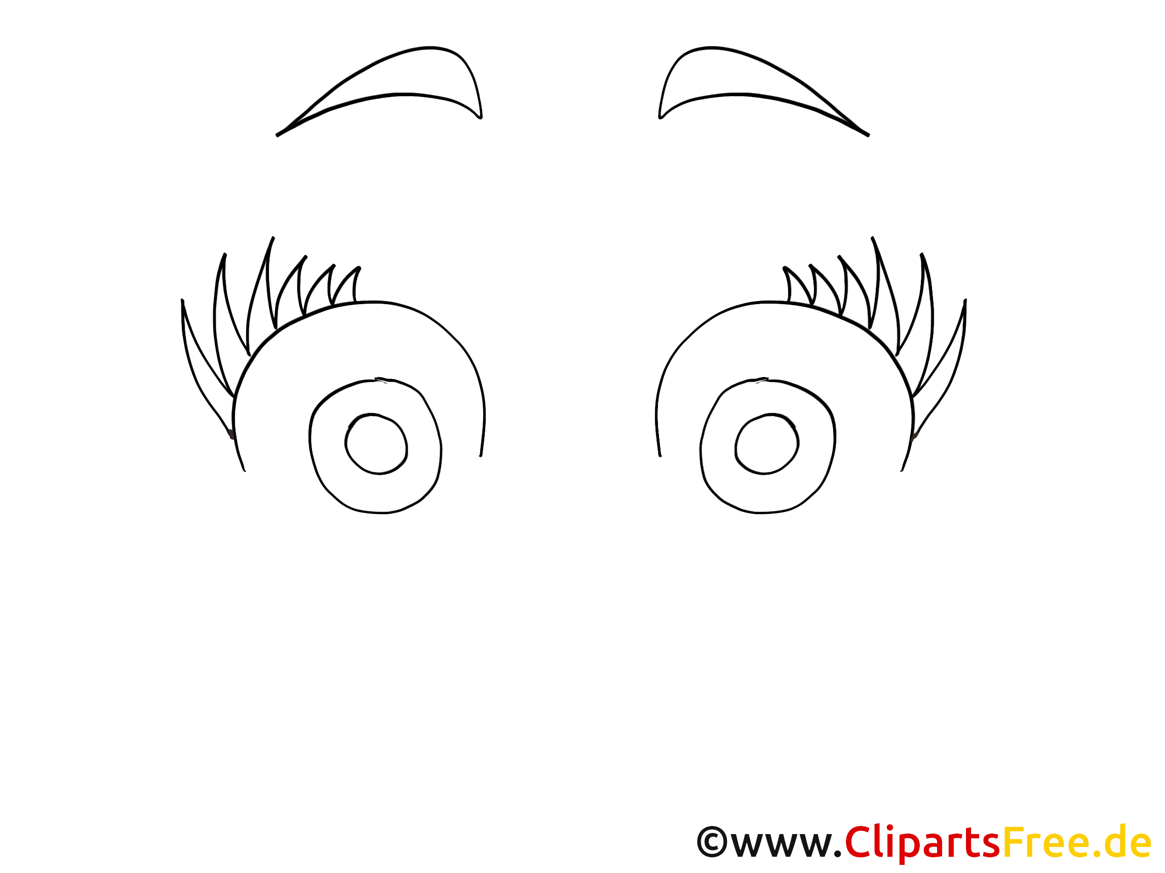 Grands yeux dessins – Dessin cliparts à télécharger