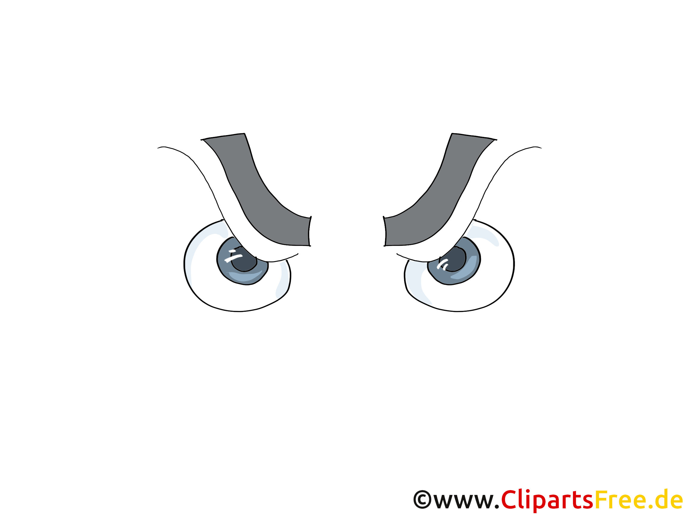 Méchant regard clip art gratuit – Dessin images