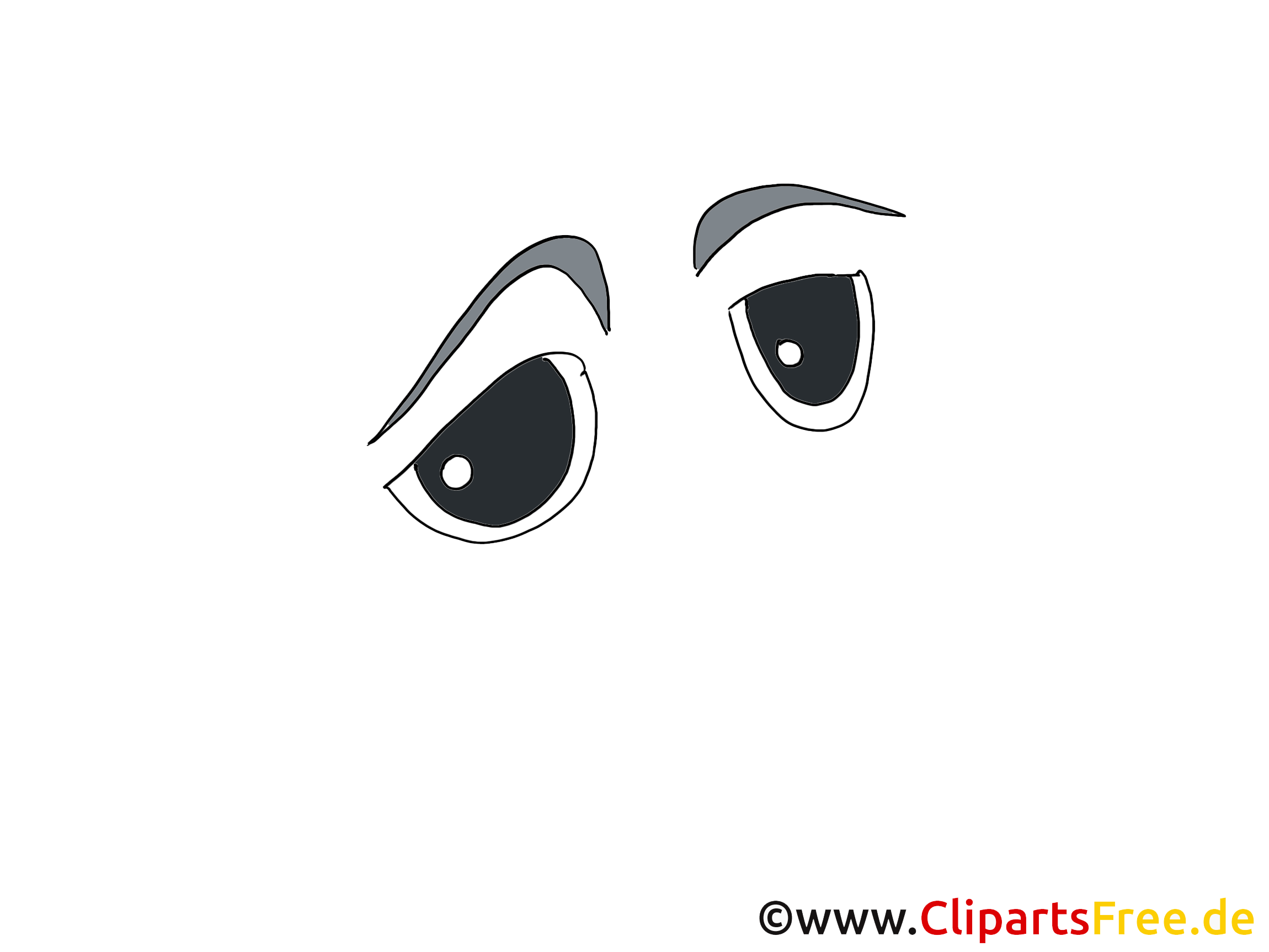 Noir yeux clip art gratuit – Dessin dessin