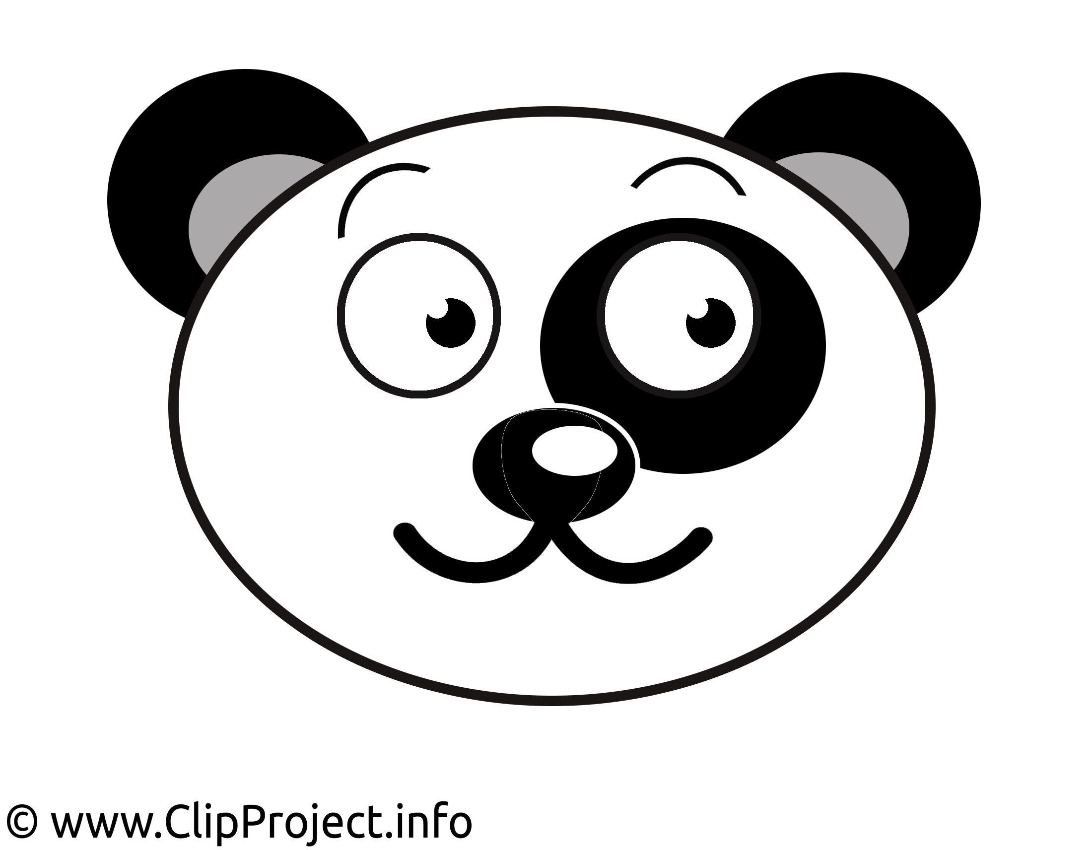 Panda illustration gratuite – Dessin clipart