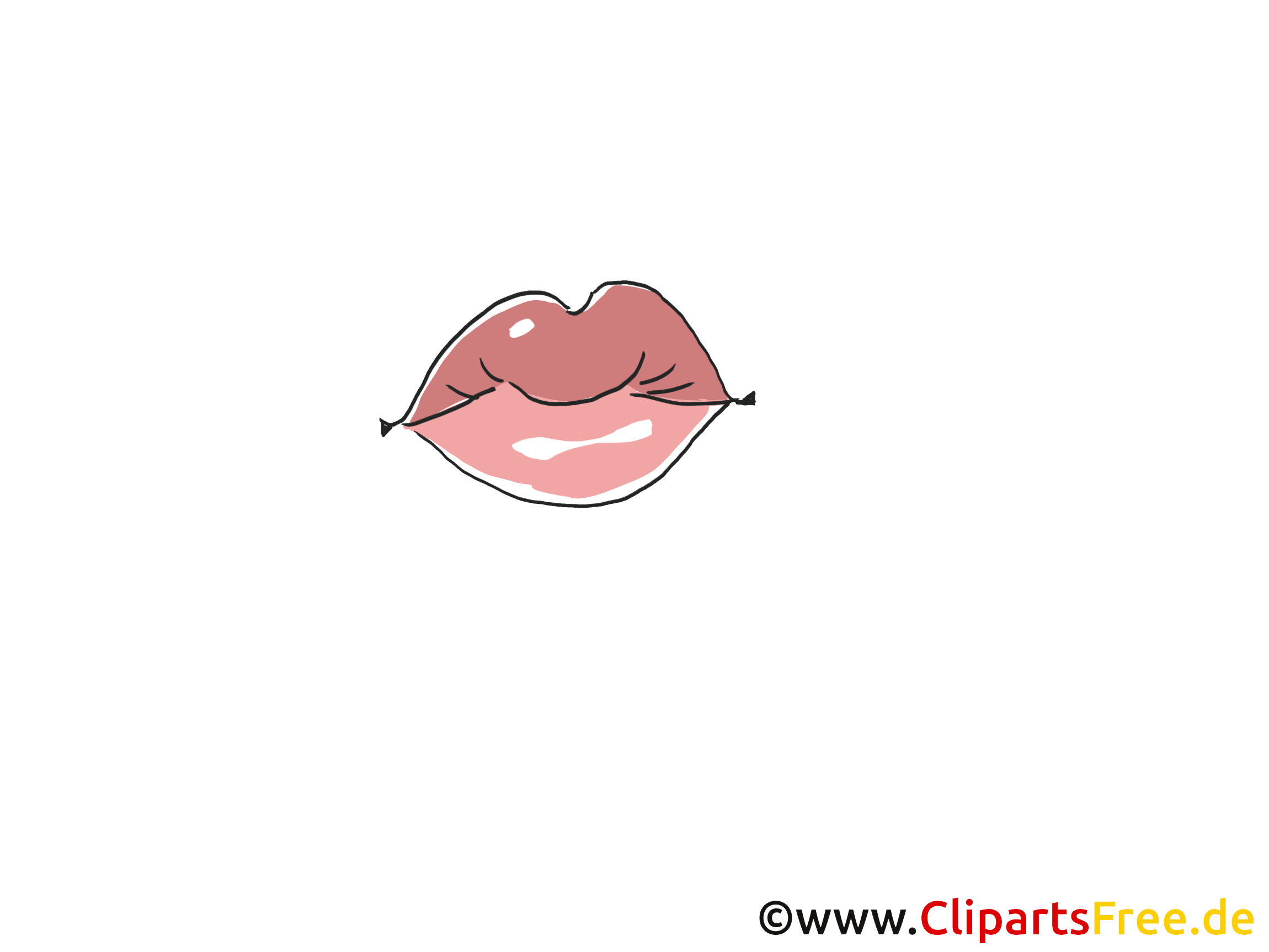 Roses lèvres image à télécharger – Dessin clipart