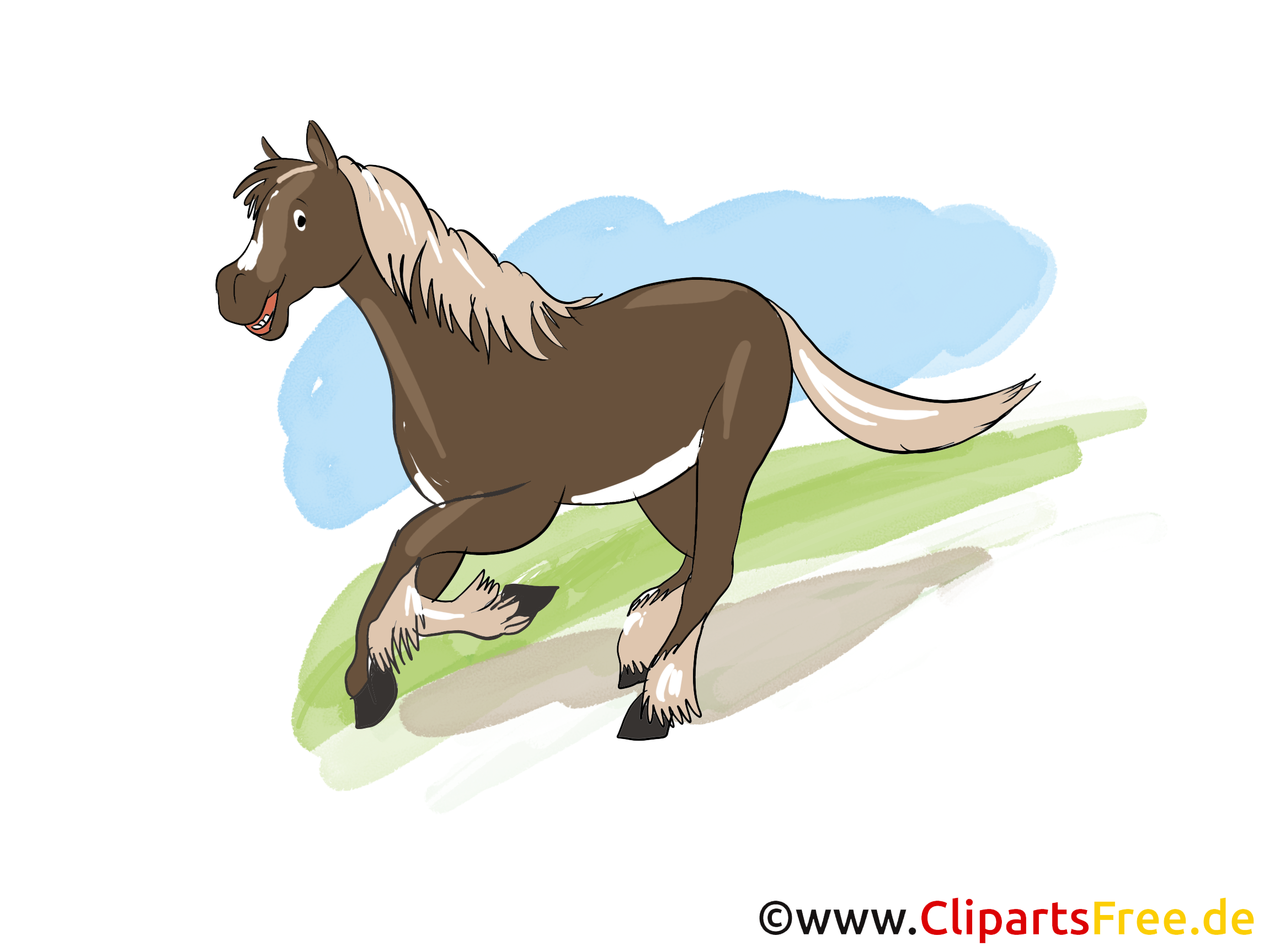 Animal clip art gratuit – Cheval dessin