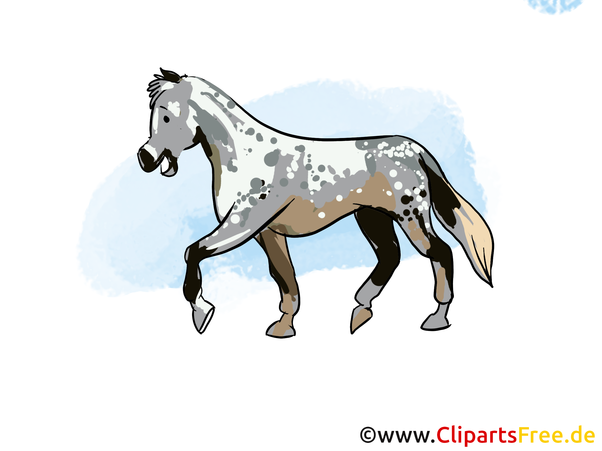 Cavale clip arts gratuits – Cheval illustrations