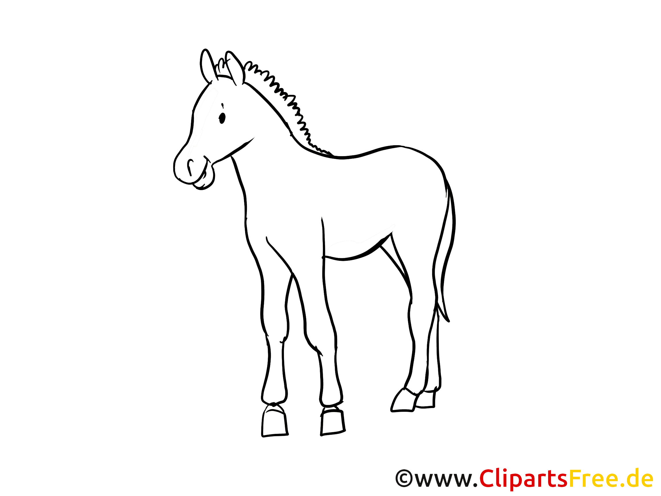 Dessin à imprimer cheval cliparts à télécharger