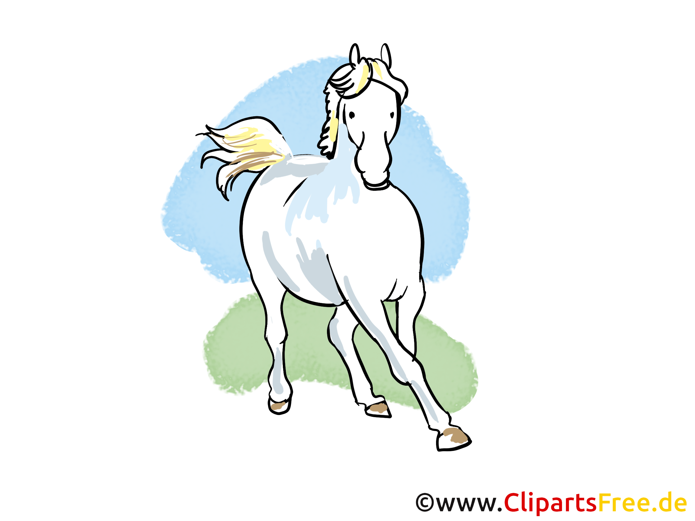 Galope illustration gratuite – Cheval clipart