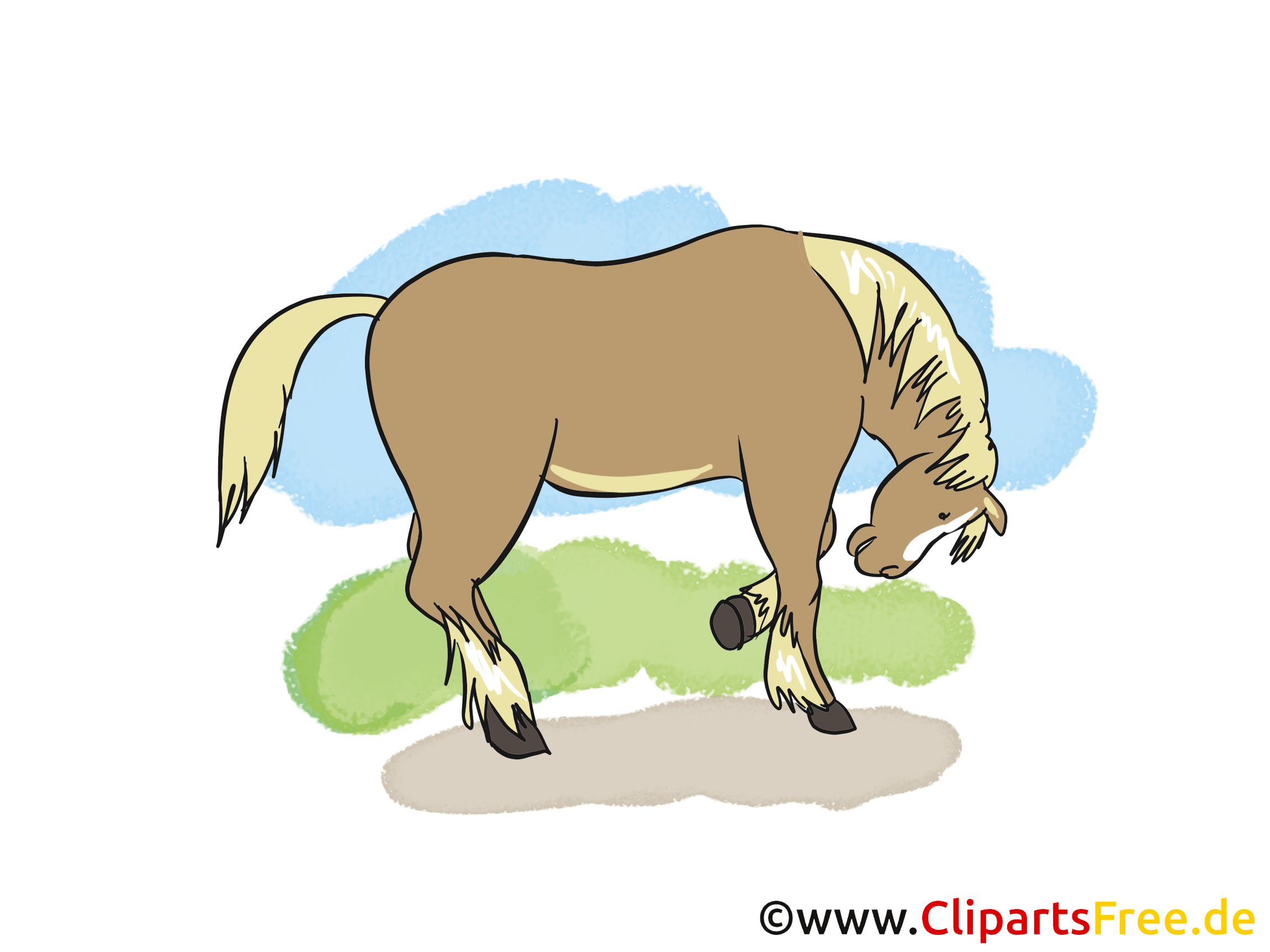 Illustration à télécharger cheval clipart