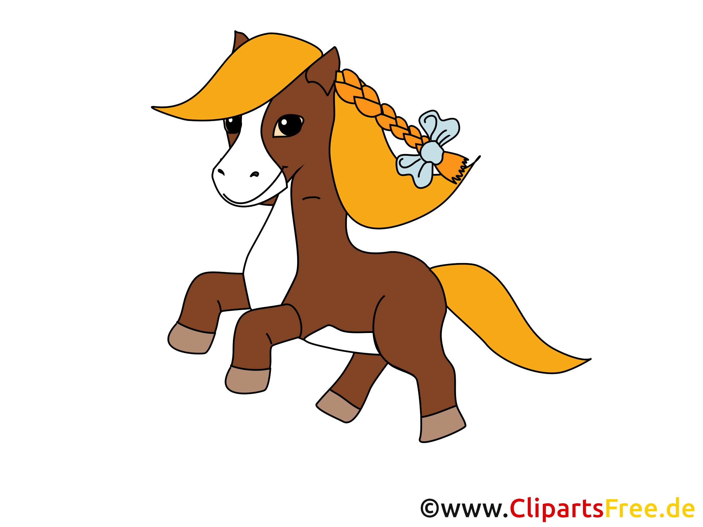 Maron poney image gratuite – Cheval illustration