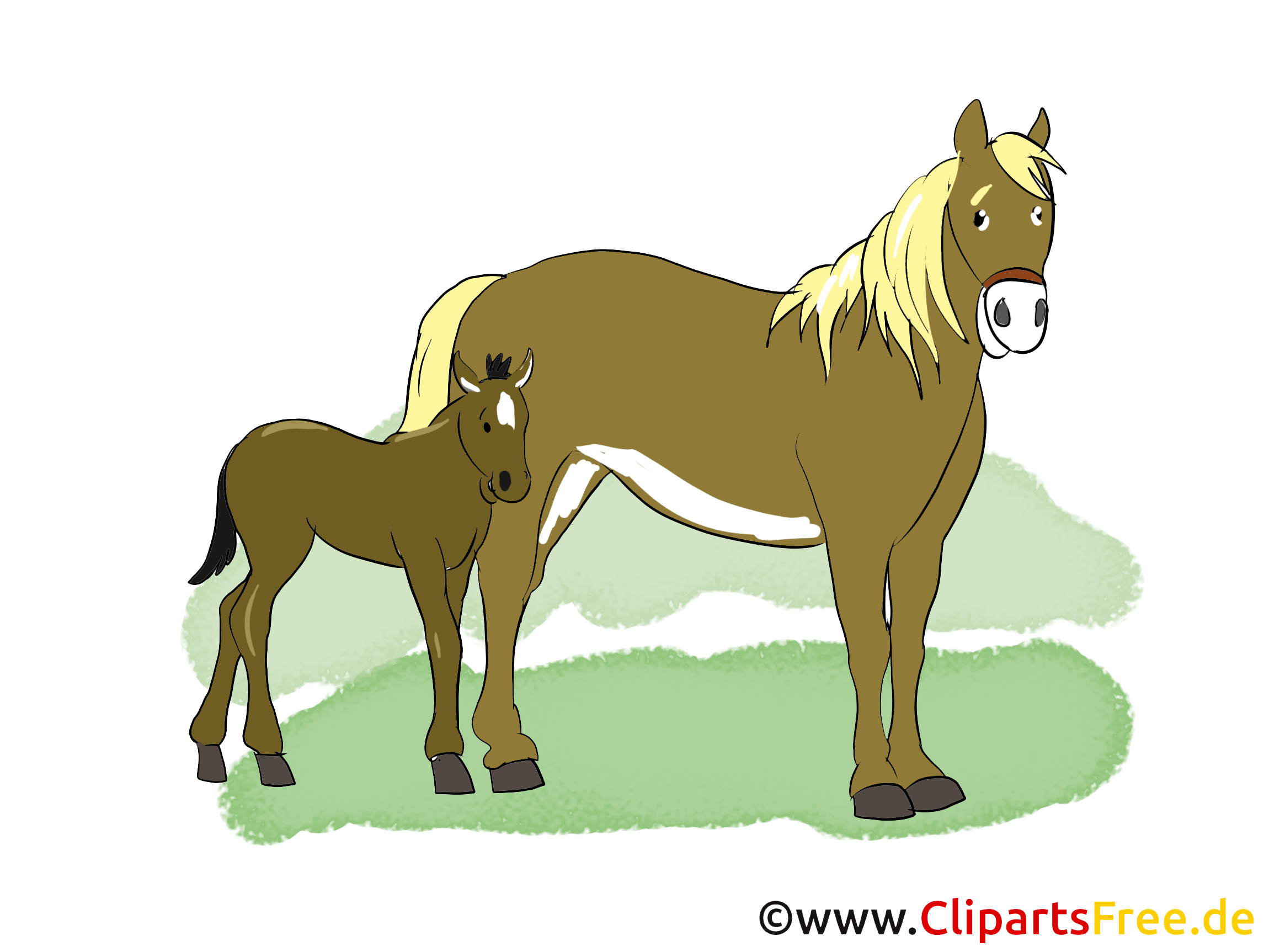 Poulain dessins gratuits – Cheval clipart