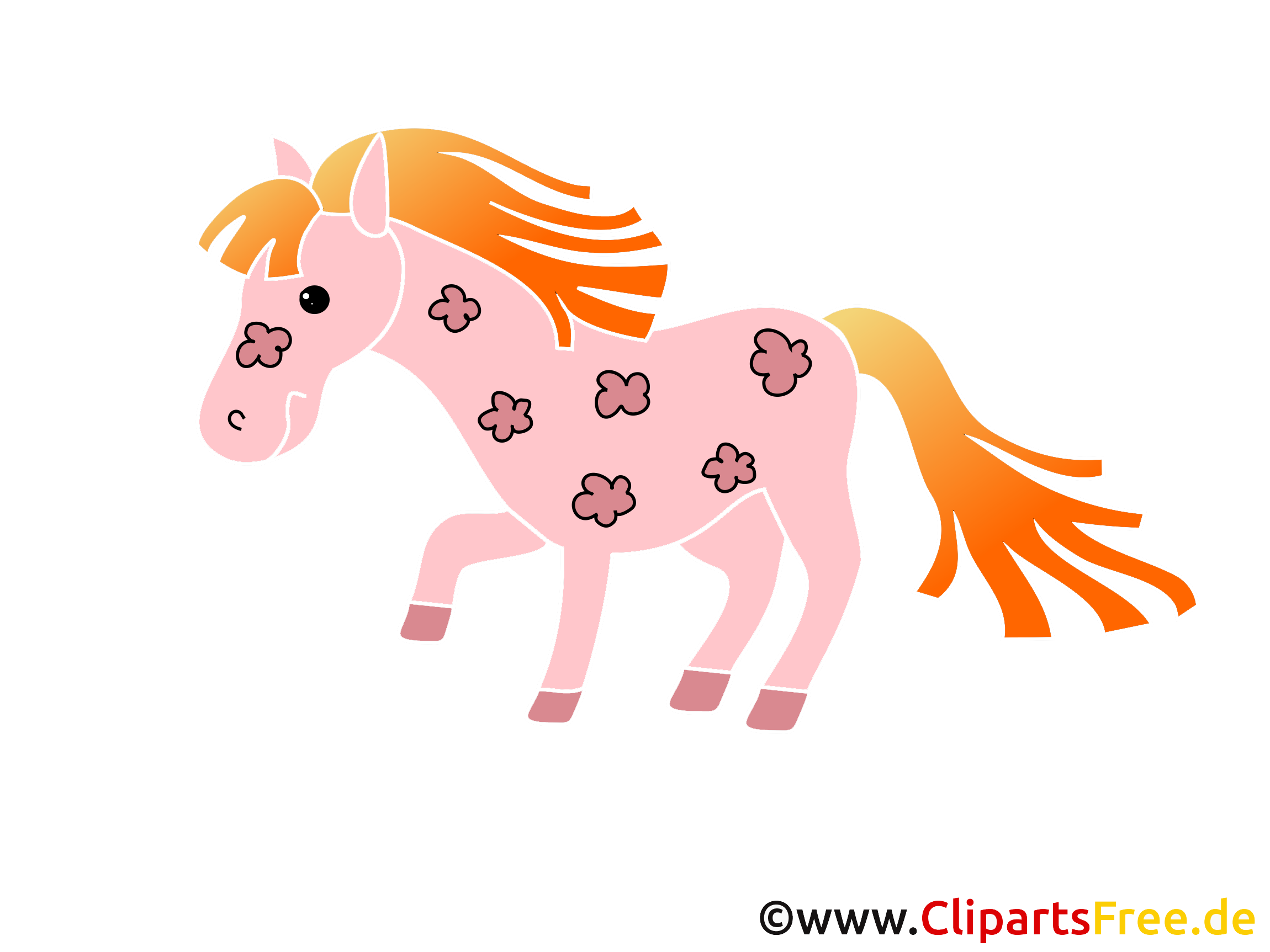 Rose poney images – Cheval dessins gratuits