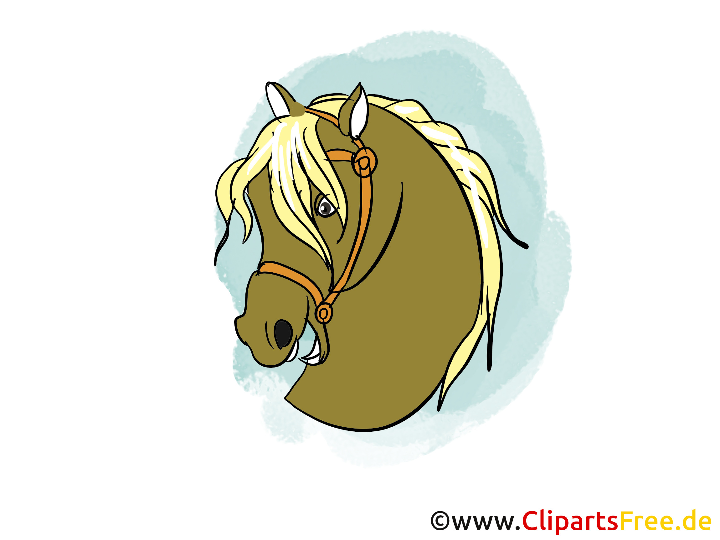 Tête clip arts gratuits – Cheval illustrations