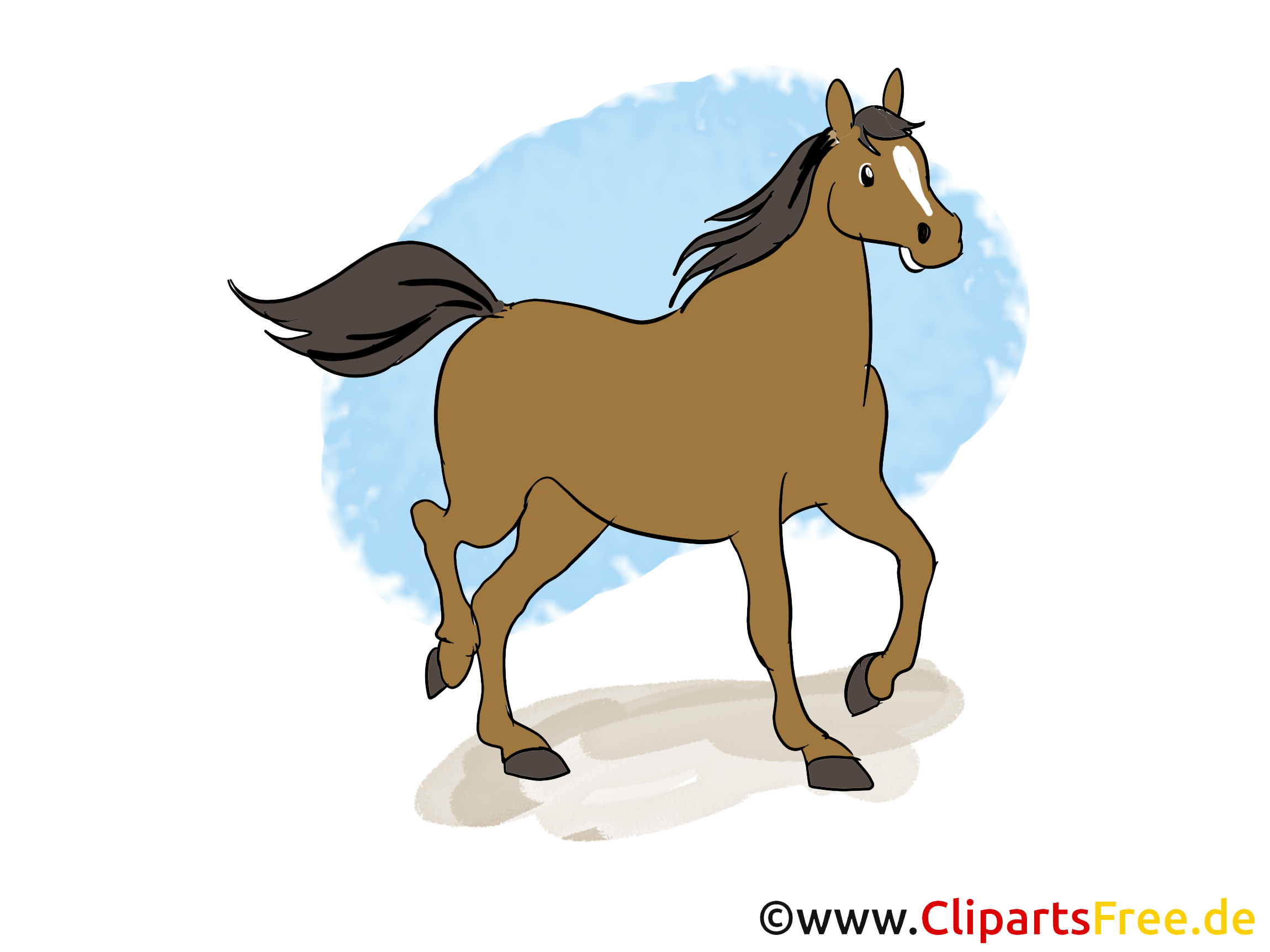 Trotte dessins gratuits – Cheval clipart