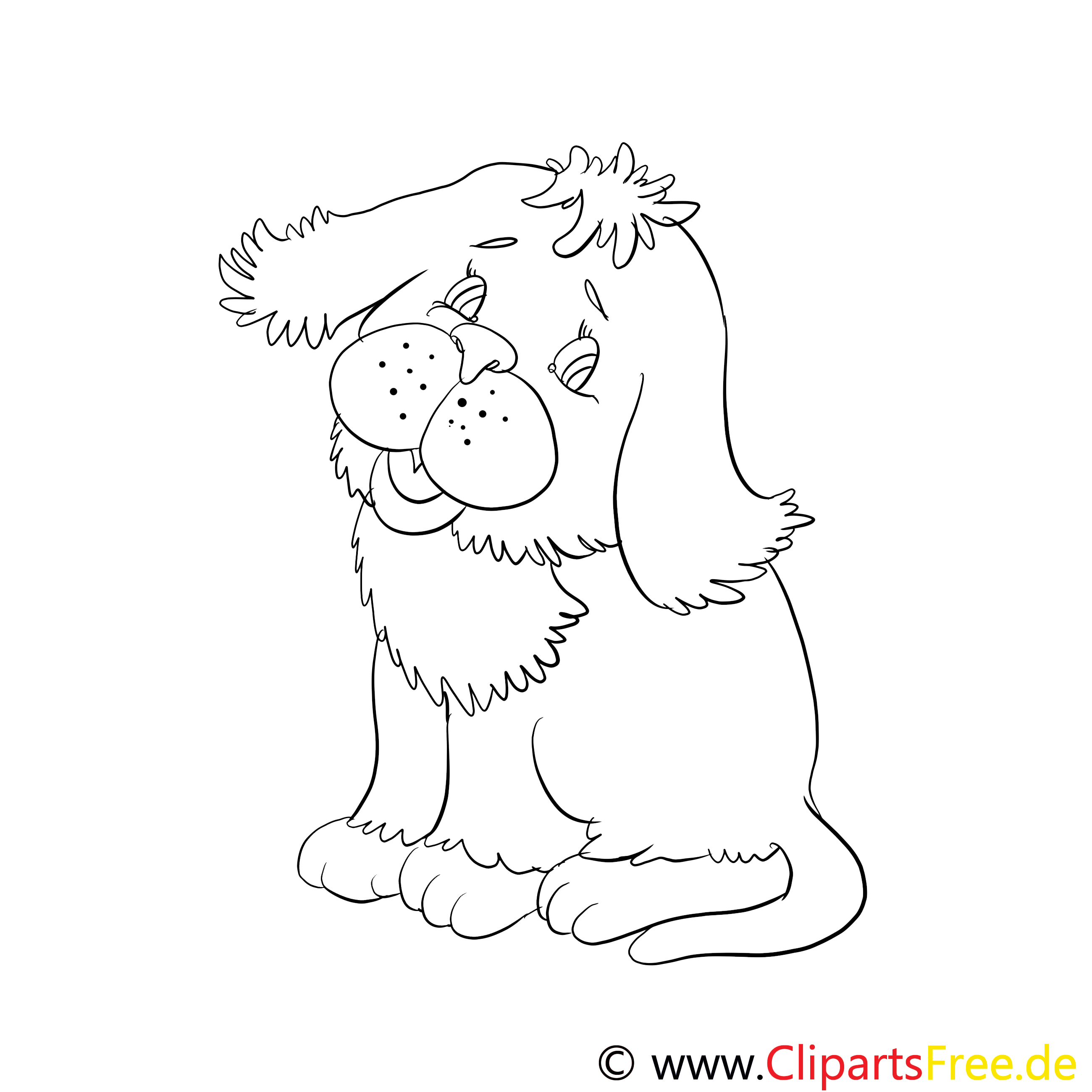 Chien dessin – Animal gratuits à imprimer Chien dessin – Animal gratuits à imprimer