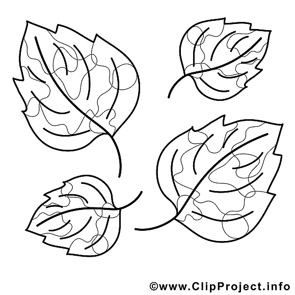 Coloriage feuilles automne image à télécharger