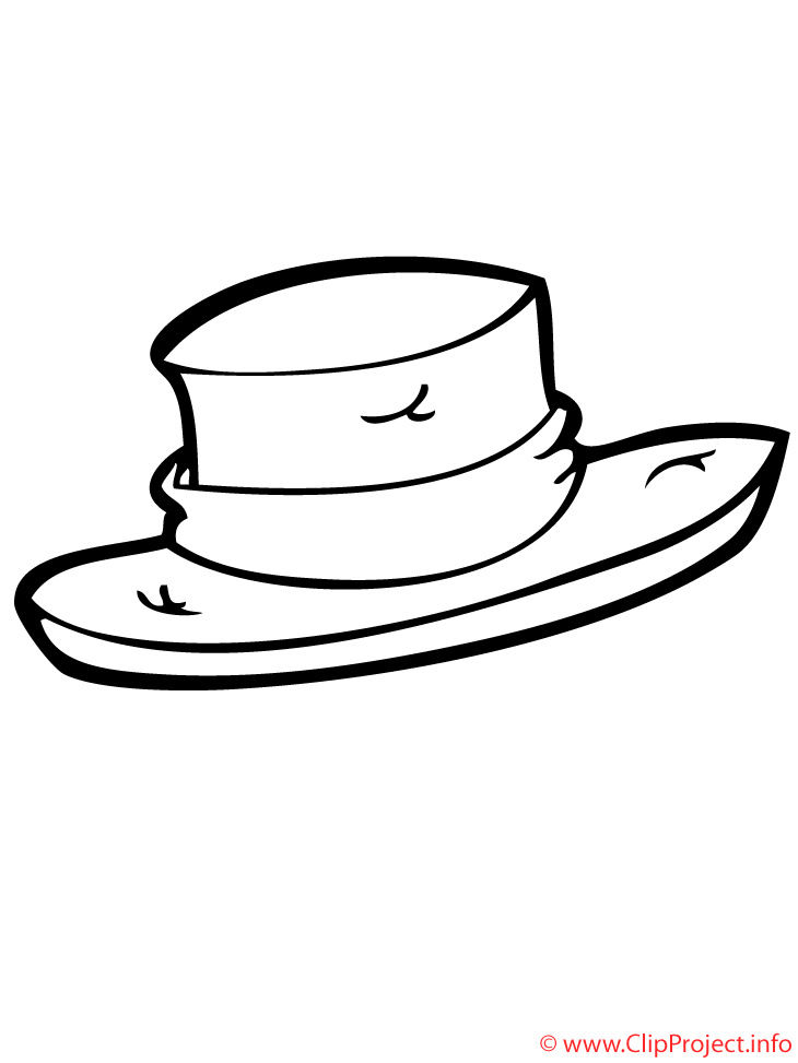 Coloriage chapeau mardi gras image à télécharger